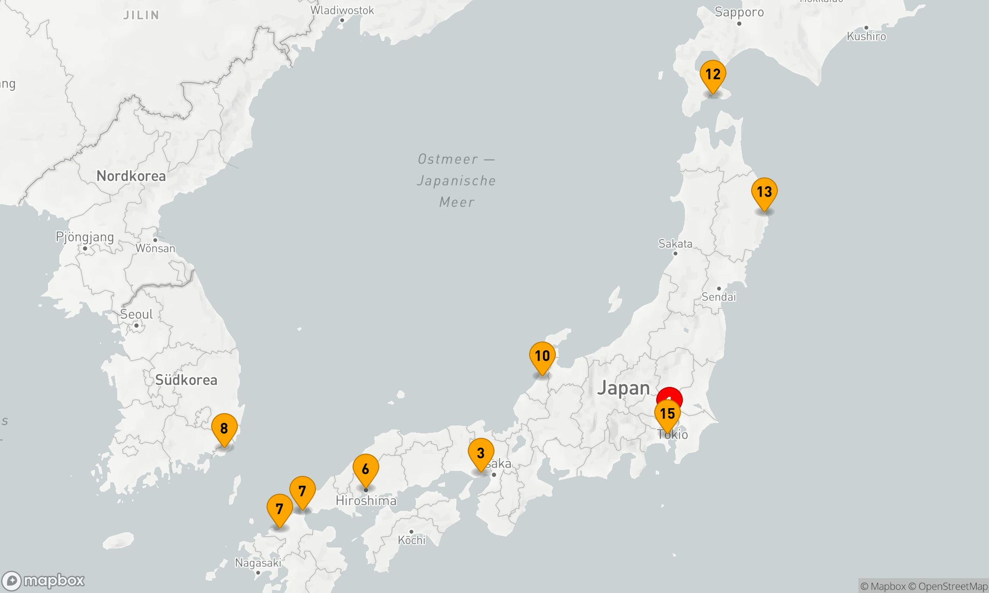 Route 14 Nächte - Kultur- und Naturwunder Japans entdecken