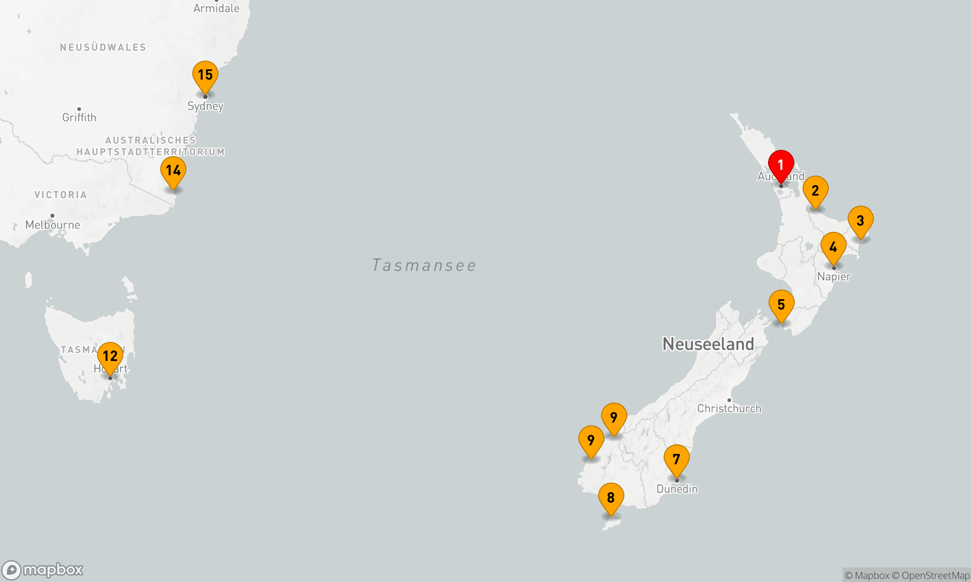Route 14 Nächte - Faszination Ozeanien: Von Neuseeland nach Australien