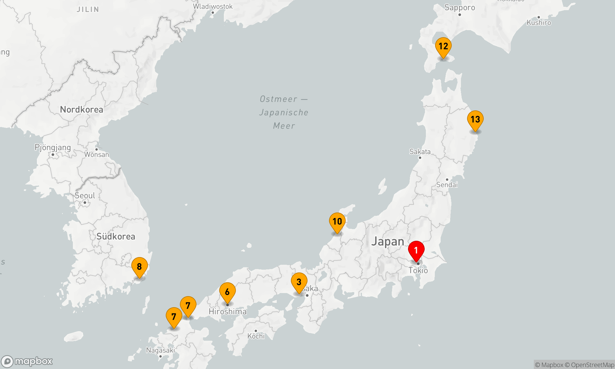 Route 14 Nächte - Kulturelle Erkundung Japans und Koreas