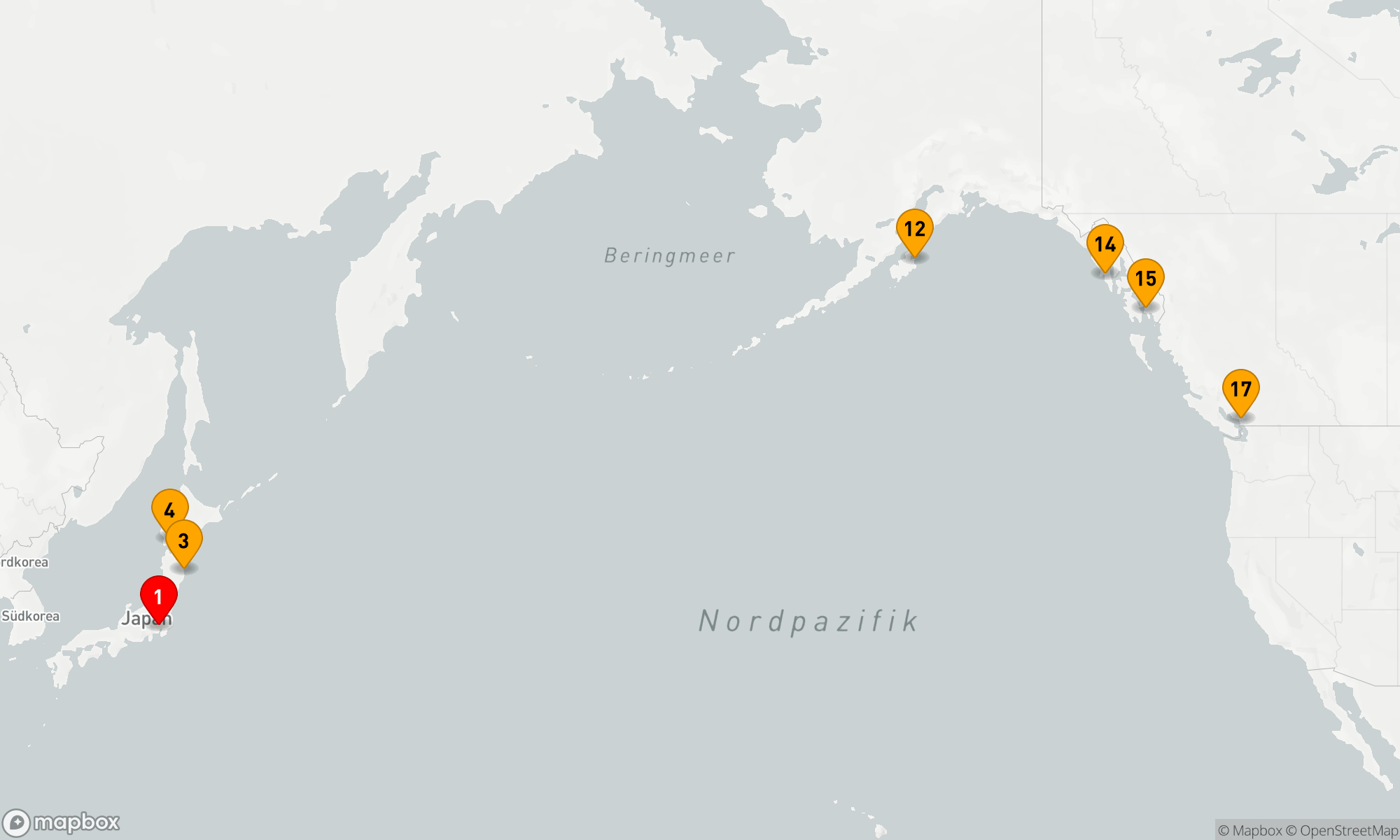 Route 16 Nächte - Pazifik-Odyssee: Von Metropolen zu Wildnisorte