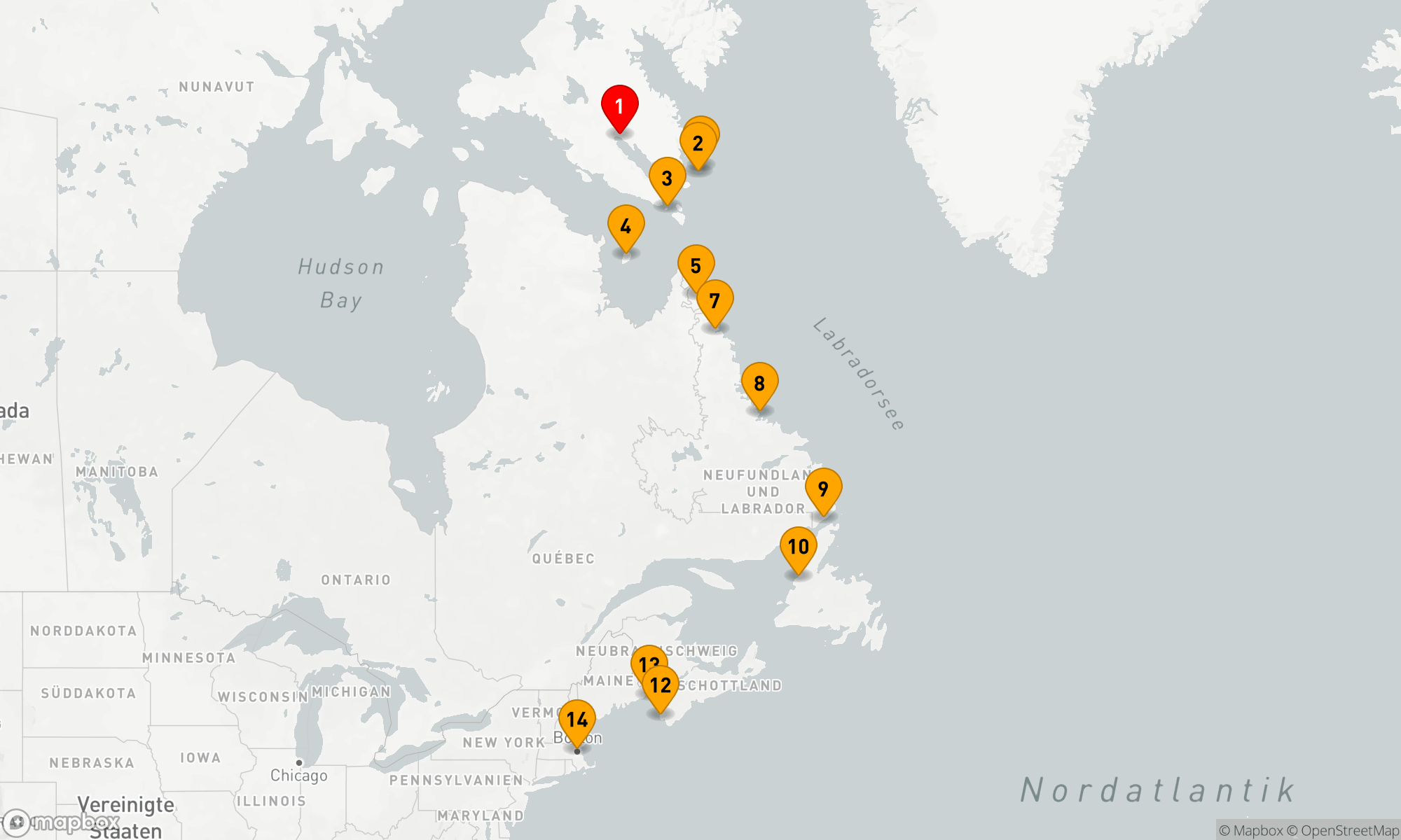 Route 13 Nächte - Von den Arktischen Inseln zur Atlantikküste