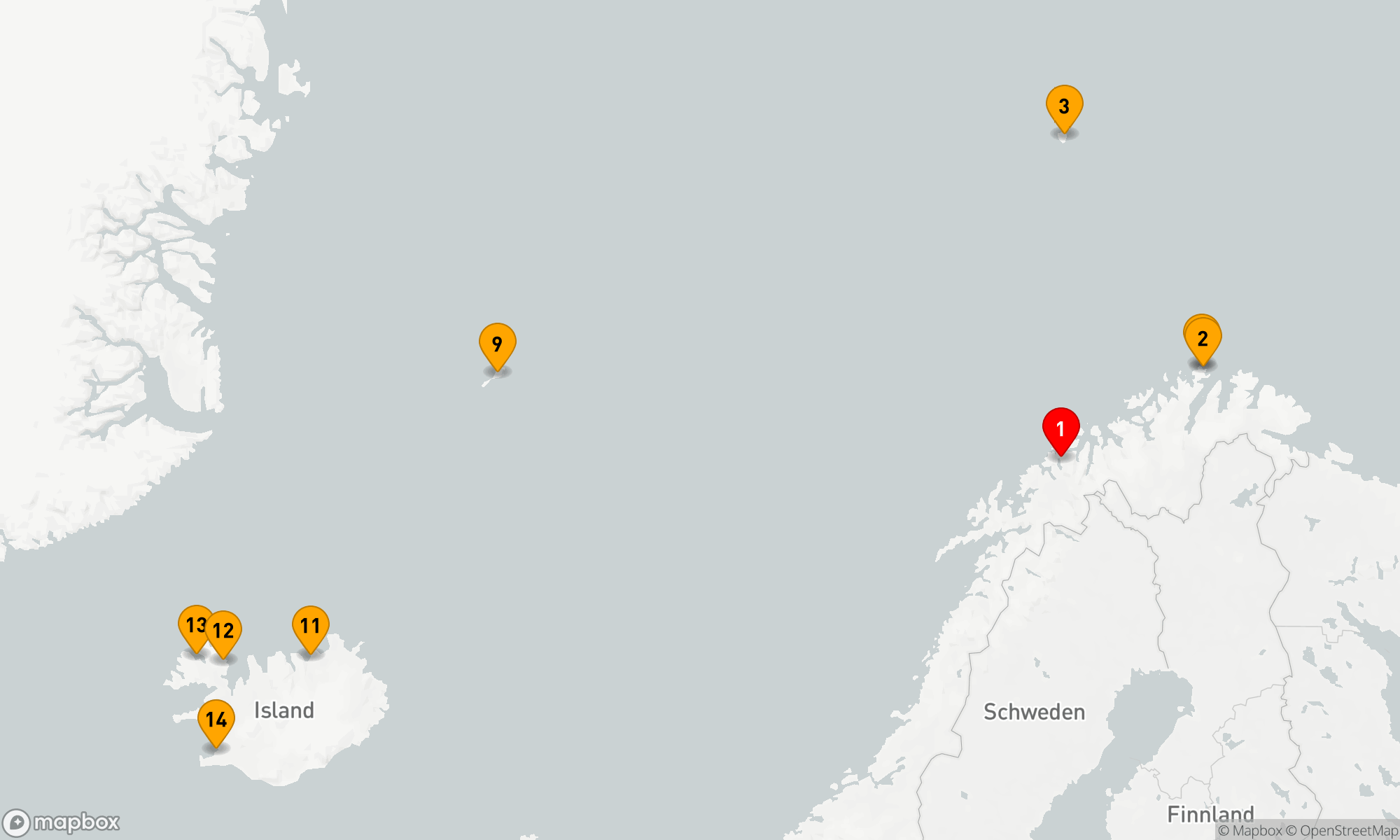 Route 13 Nächte - Von Nordlichtern zu Vulkanen: Arktische Wunderwelt