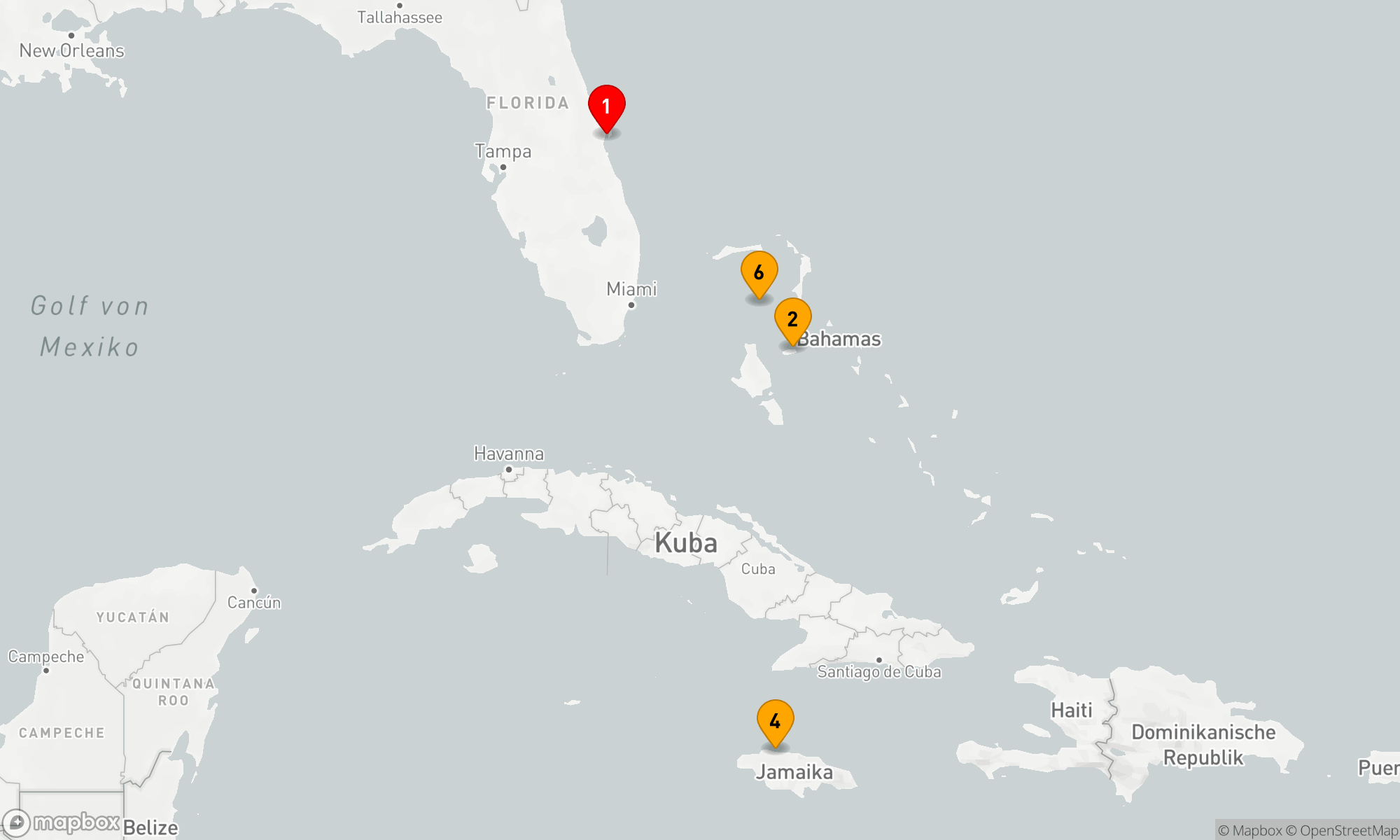 Route 6 Nächte - WESTLICHE KARIBIK & PERFEKTER TAG