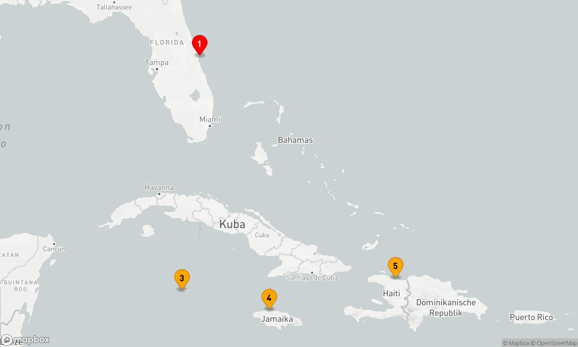 Route 6 Nächte - KREUZFAHRT IN DER WESTLICHEN KARIBIK