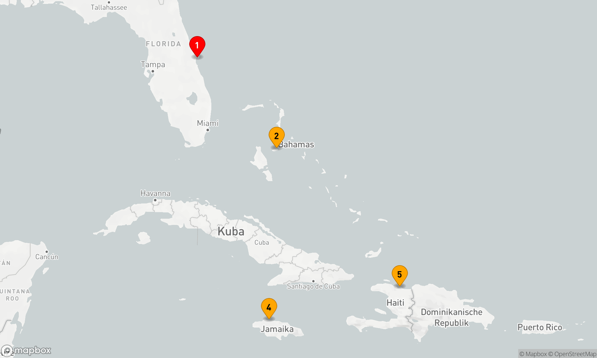 Route 6 Nächte - KREUZFAHRT IN DER WESTLICHEN KARIBIK