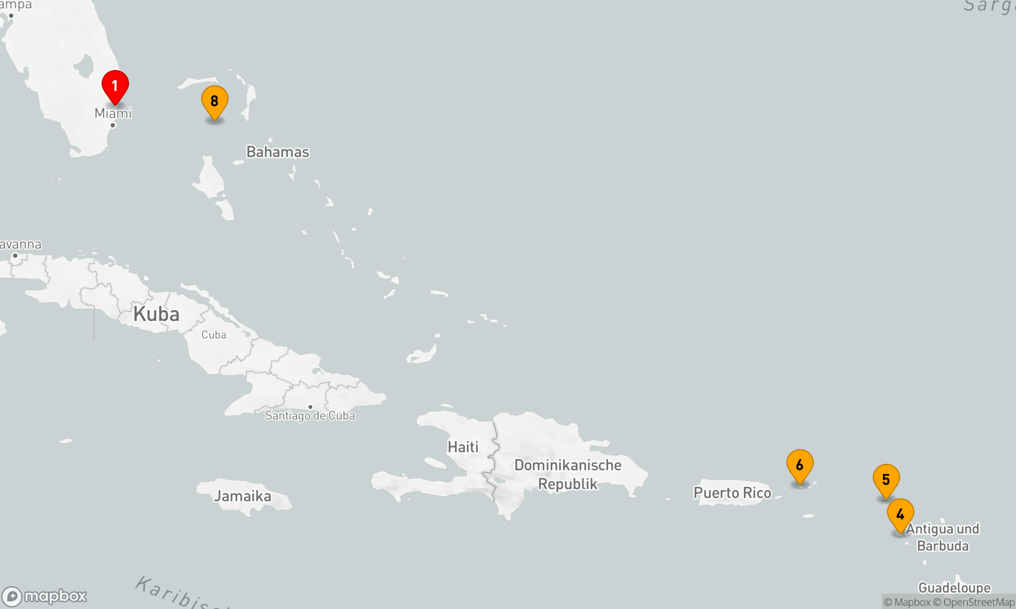 Route 8 Nächte - ÖSTLICHE KARIBIK & PERFEKTER TAG