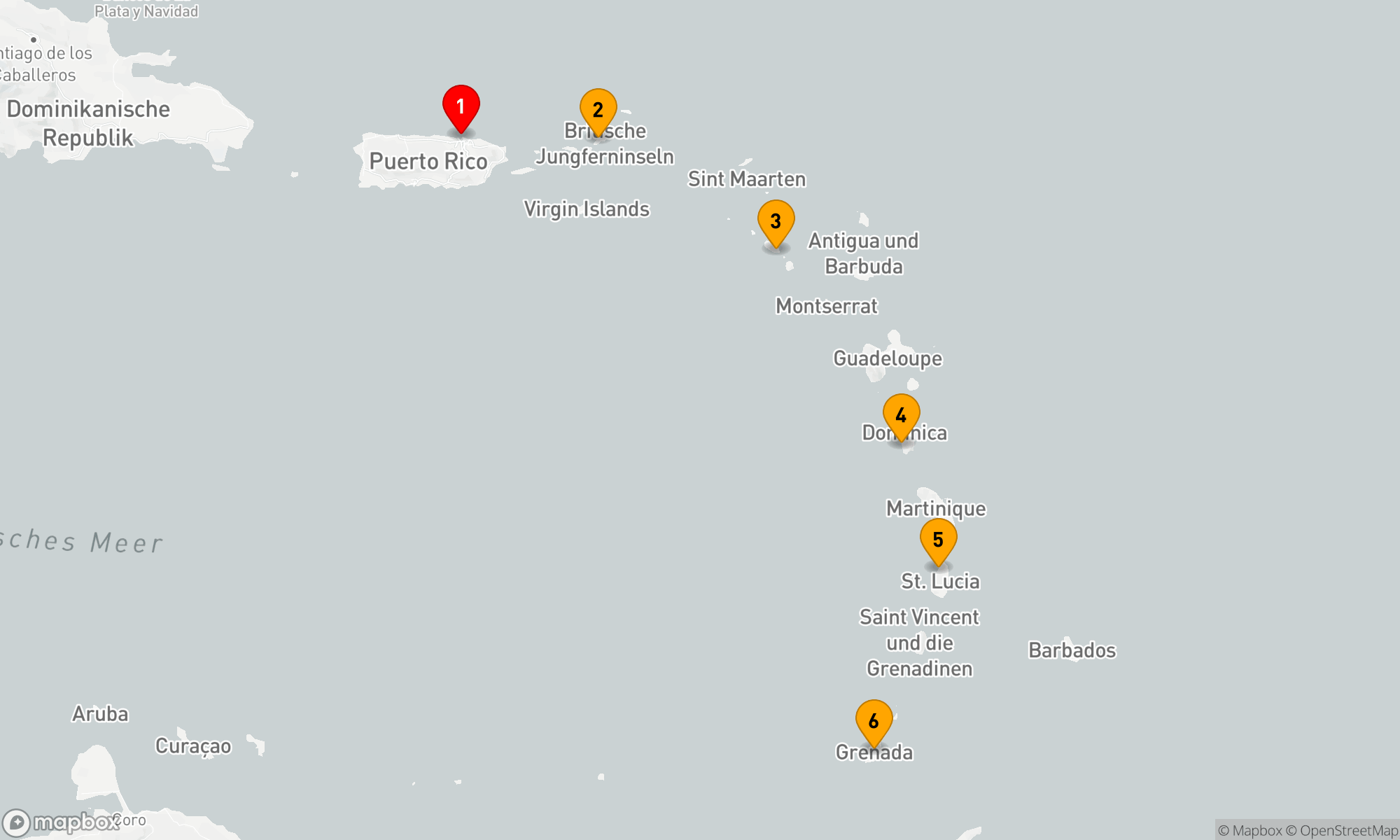 Route 7 Nächte - KREUZFAHRT IN DER SÜDLICHEN KARIBIK