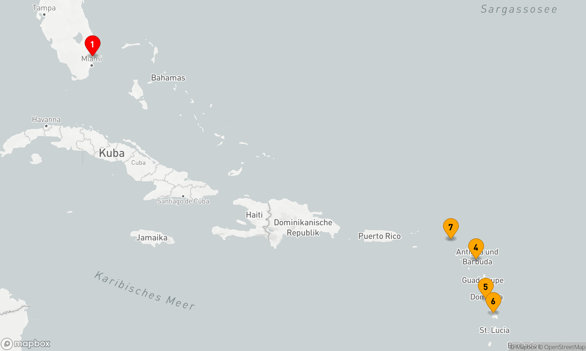 Route 9 Nächte - ANTIGUA,  DOMINICA & ST. MAARTEN