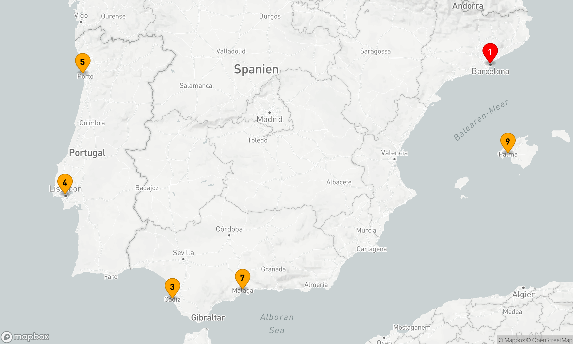 Route 9 Nächte - DAS BESTE VON SPANIEN & PORTUGAL