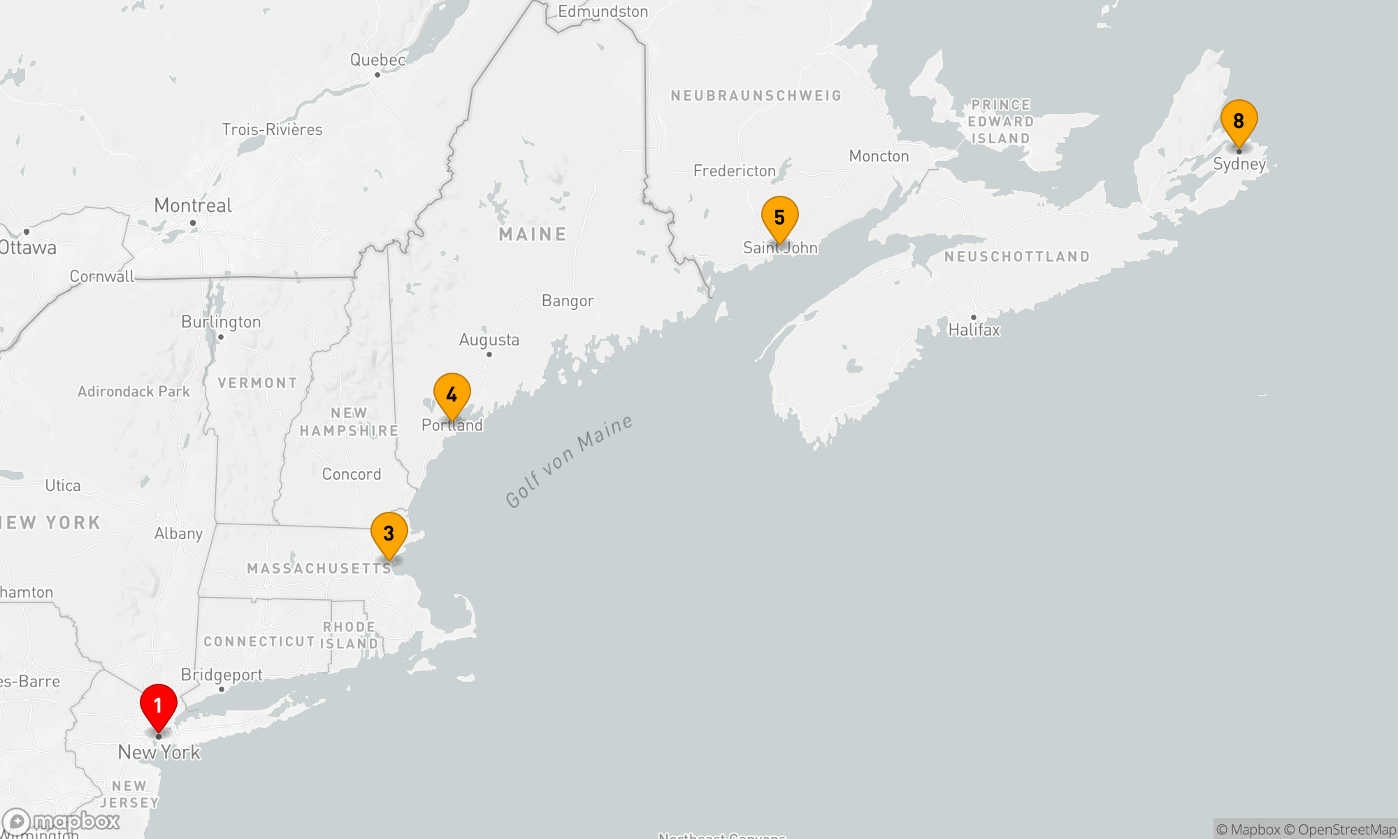 Route 9 Nächte - KANADA & NEW ENGLAND KREUZFAHRT
