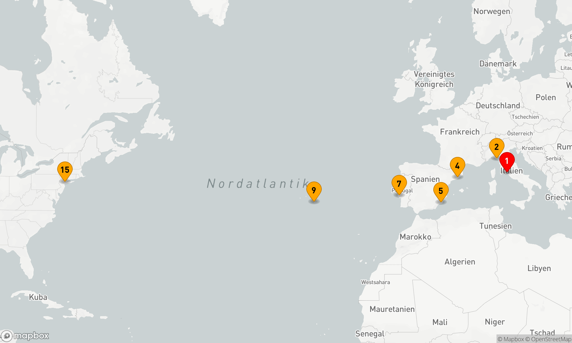 Route 14 Nächte - SPANIEN & PORTUGAL TRANSATLANTIK