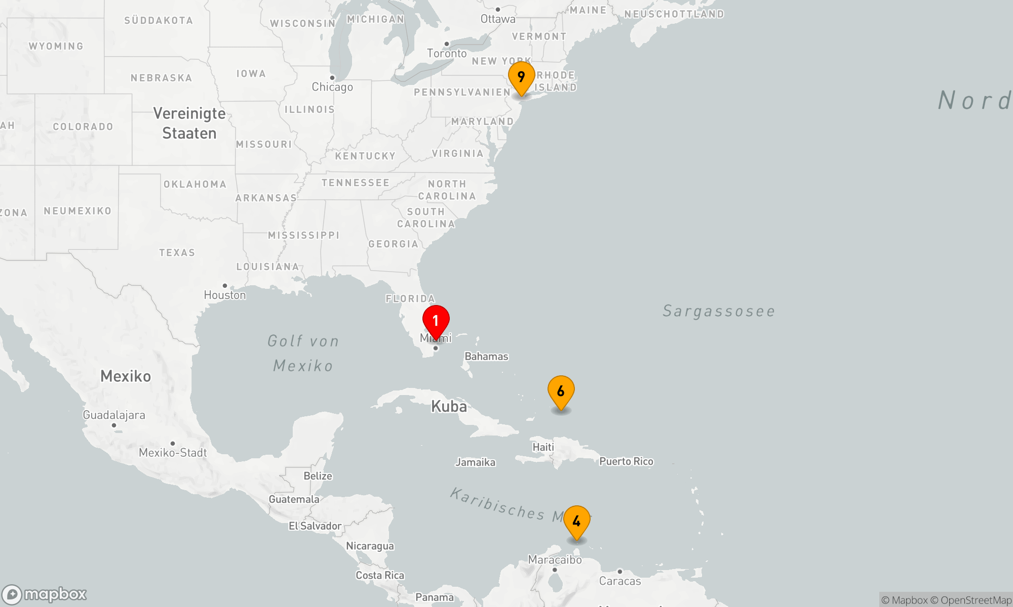 Route 8 Nächte - VON FORT LAUDERDALE NACH CAPE LIBERTY