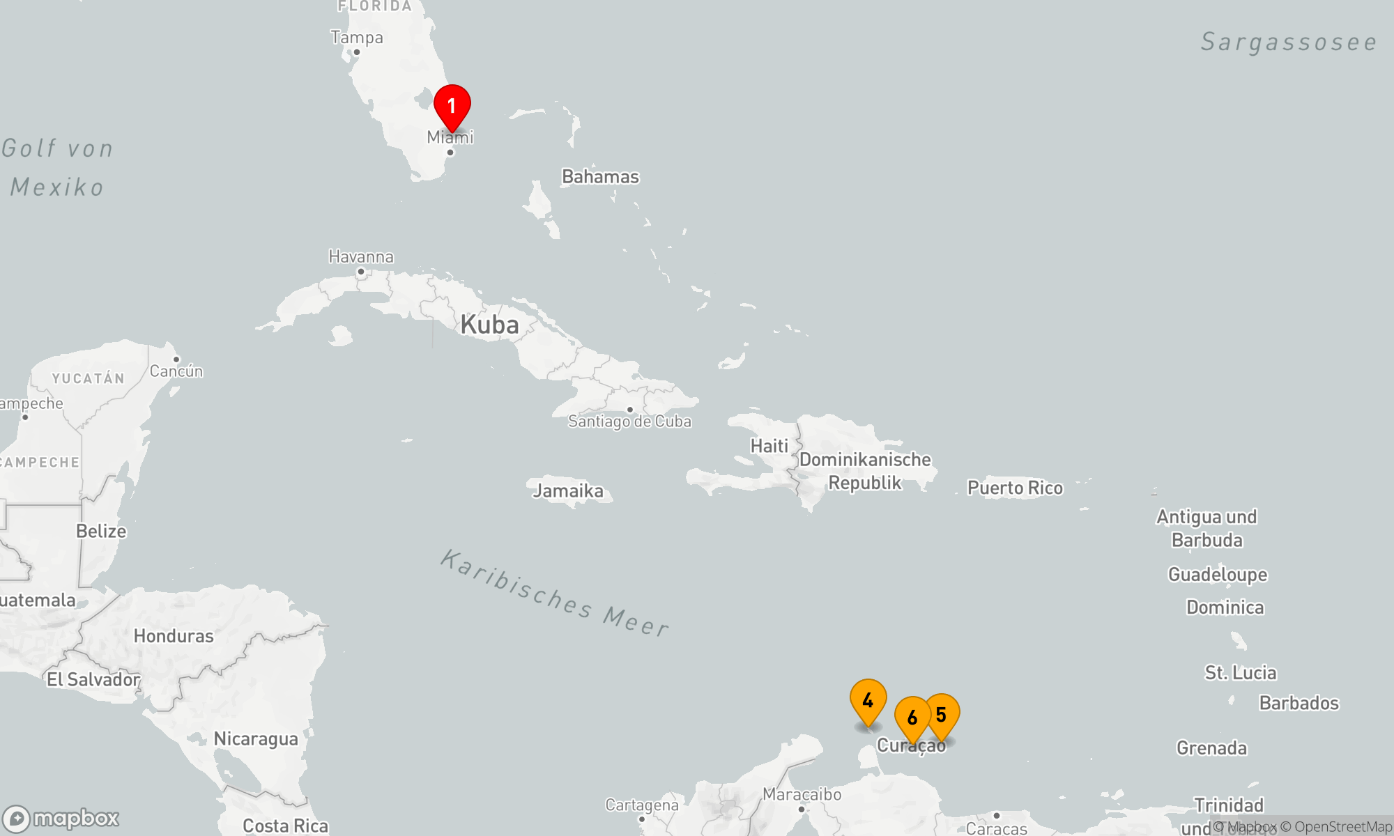 Route 8 Nächte - ARUBA,  CURACAO & BONAIRE