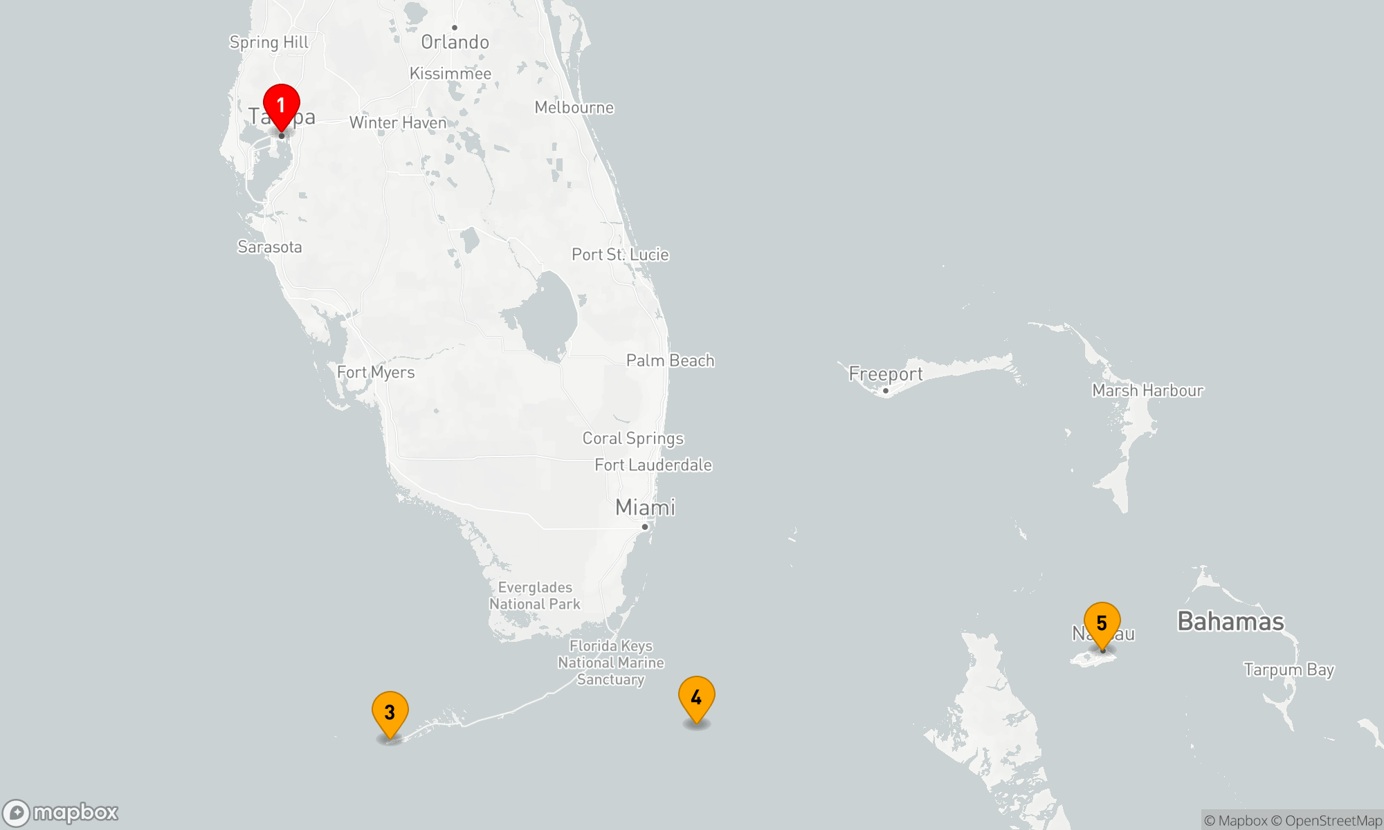 Route 7 Nächte - KEY WEST & BAHAMAS URLAUBSKREUZFAHRT