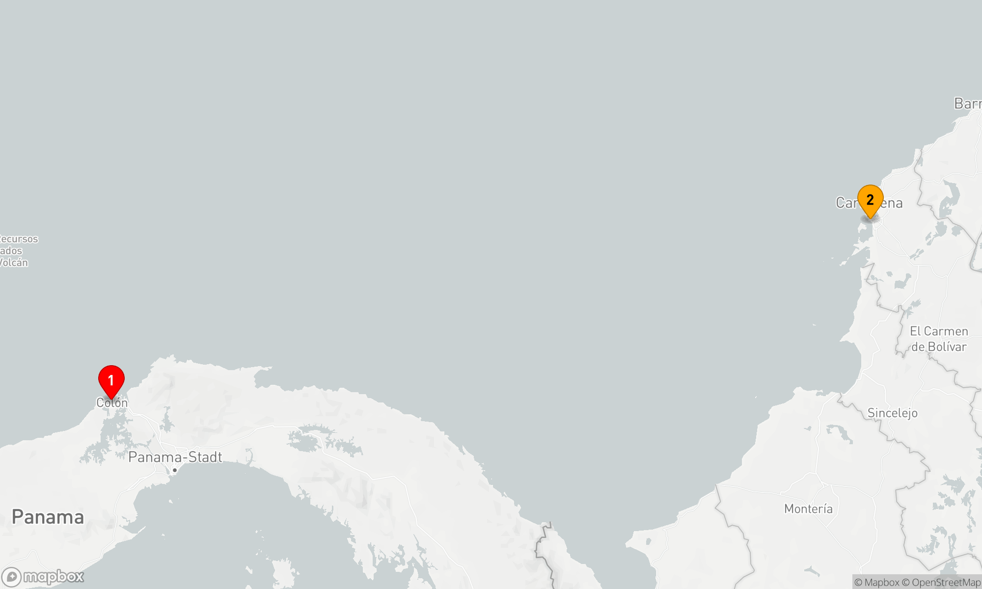 Route 1 Nacht - KREUZFAHRT IN DER SÜDLICHEN KARIBIK