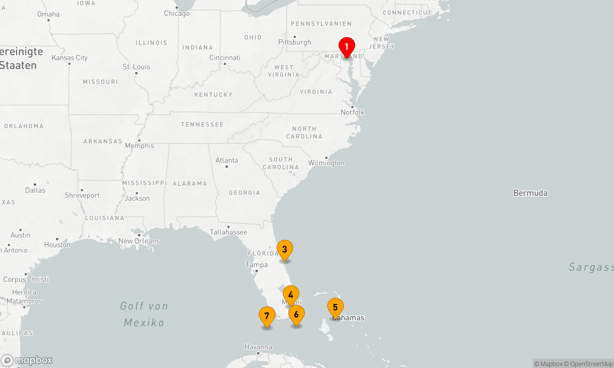 Route 9 Nächte - BAHAMAS GETAWAY KREUZFAHRT