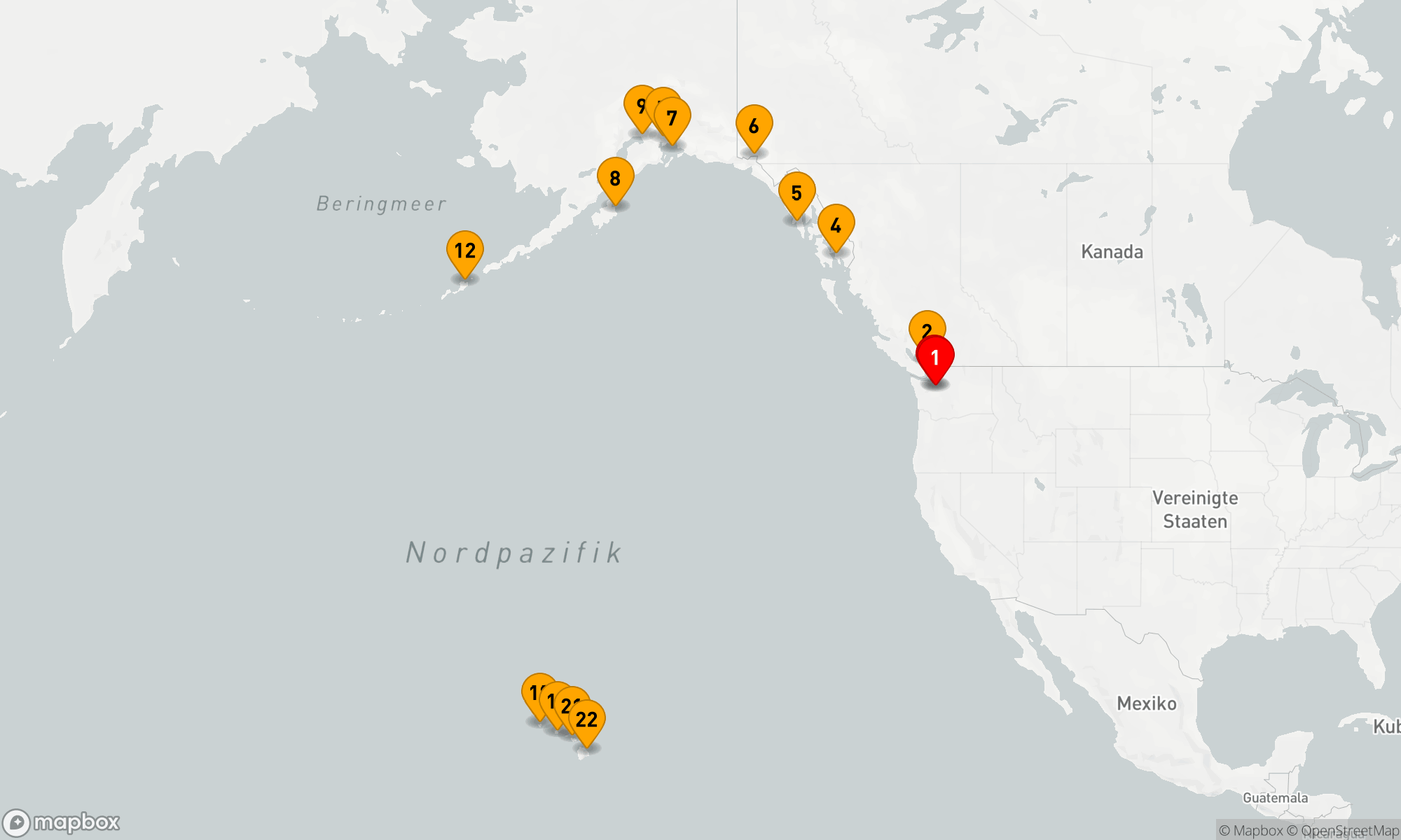 Route 28 Nächte - LEGENDÄRE GLETSCHER UND VULKANE: ALASKA BIS HAWAII