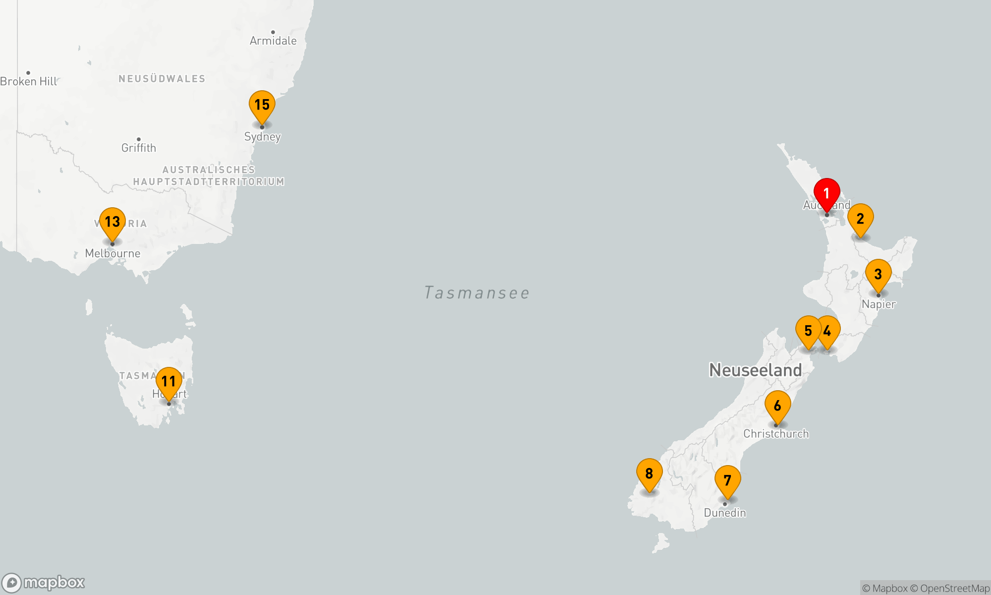 Route 14 Nächte - AUSTRALIEN & NEUSEELAND
