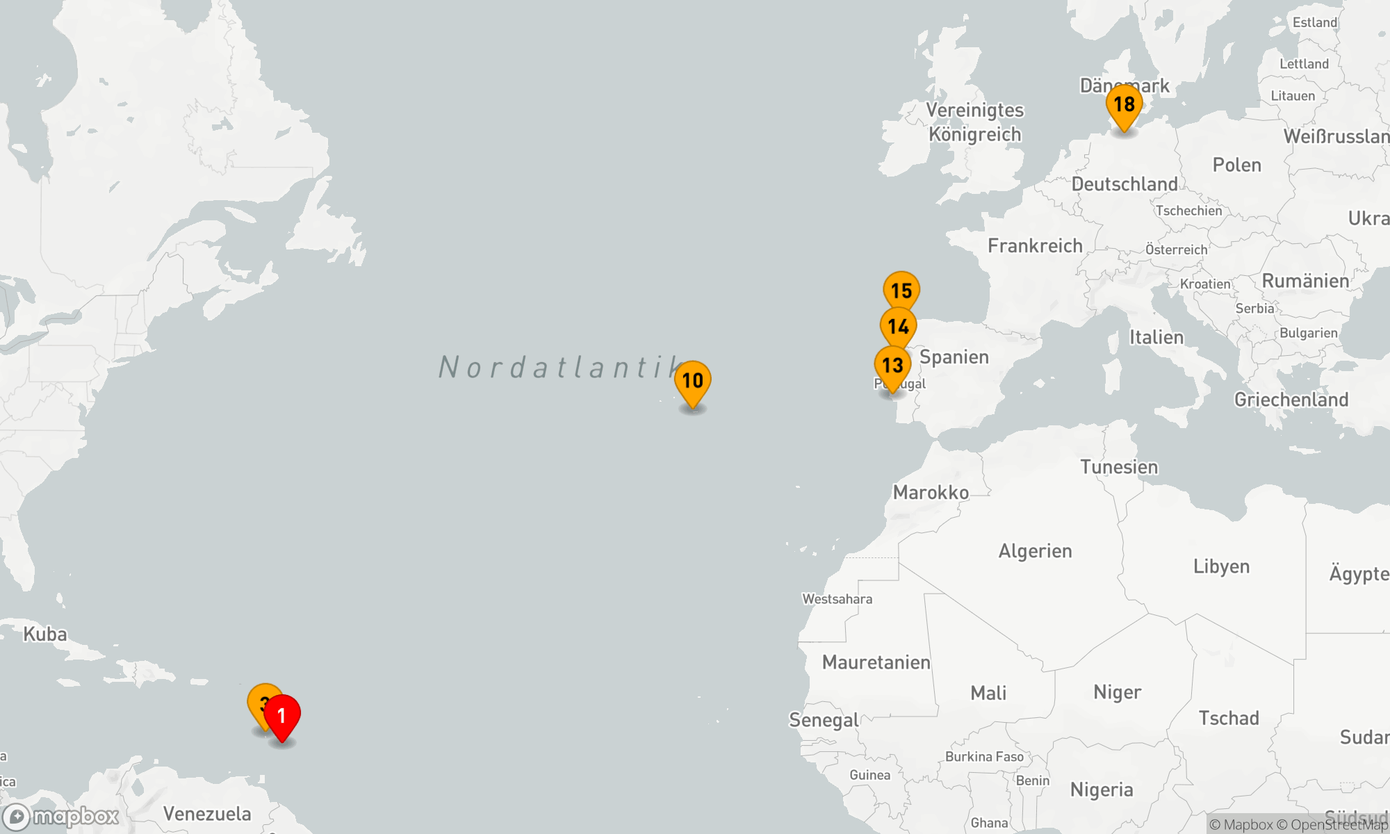 Route 17 Nächte - Transatlantik