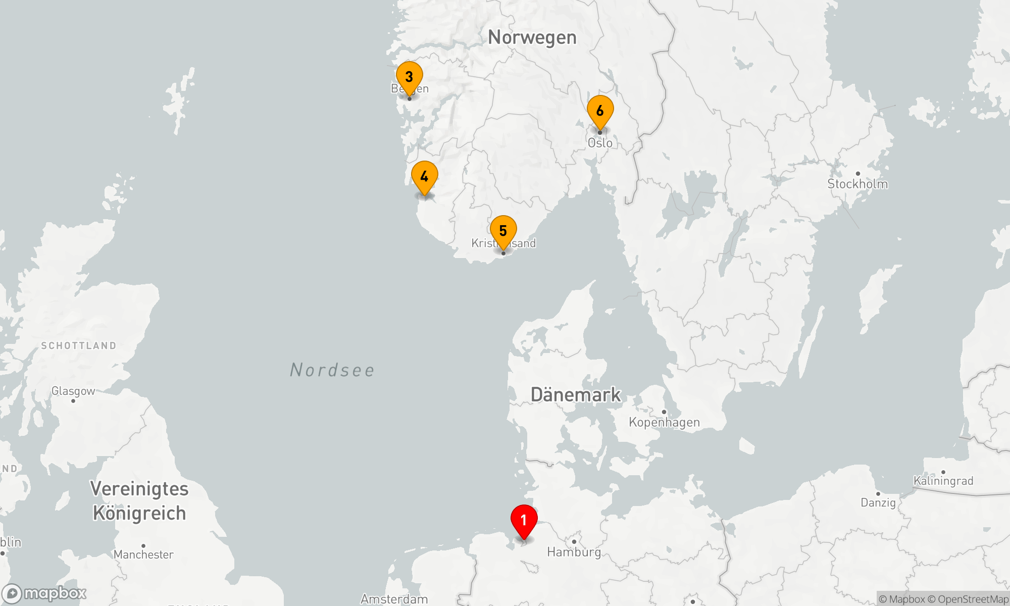 Route 7 Nächte - Vielfalt Norwegens