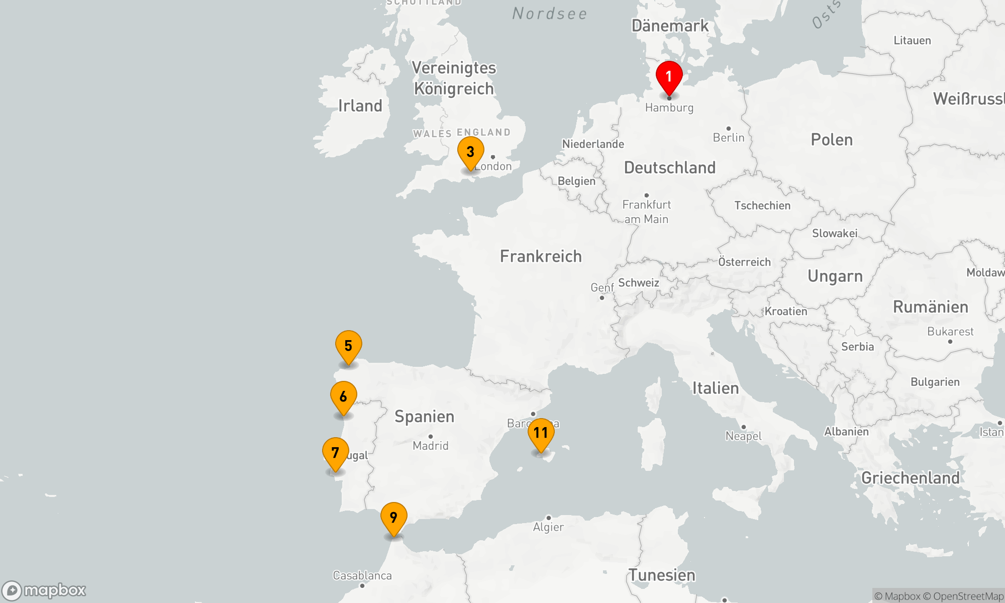 Route 10 Nächte - Europas Westküste