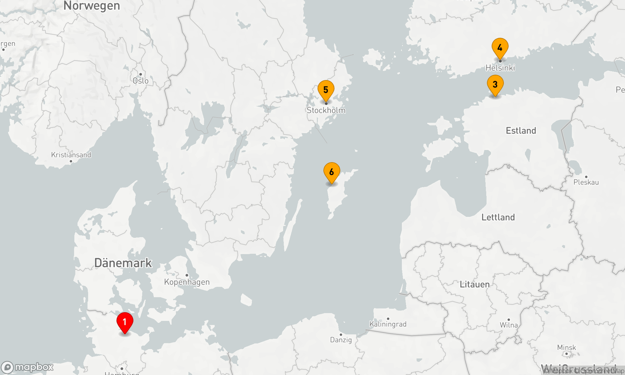 Route 7 Nächte - Metropolen der Ostsee