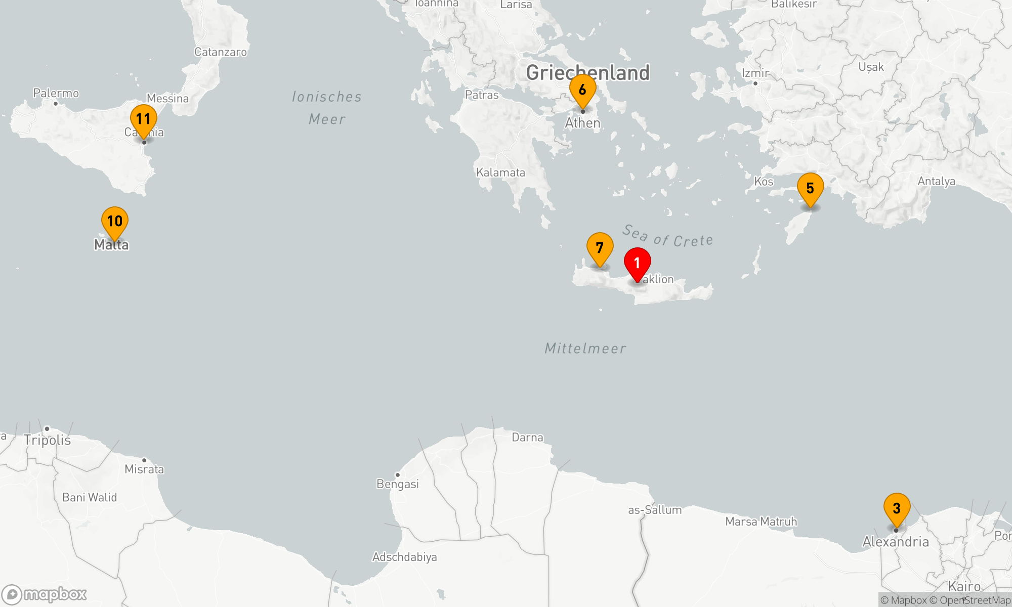 Route 14 Nächte - Perlen des Mittelmeers