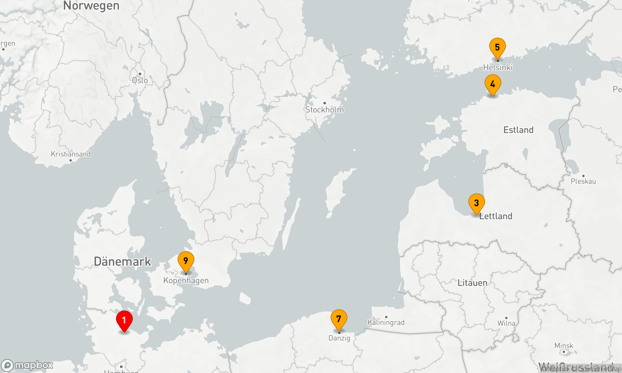 Route 10 Nächte - Zeitlose Ostsee,  hyggeliges Kopenhagen