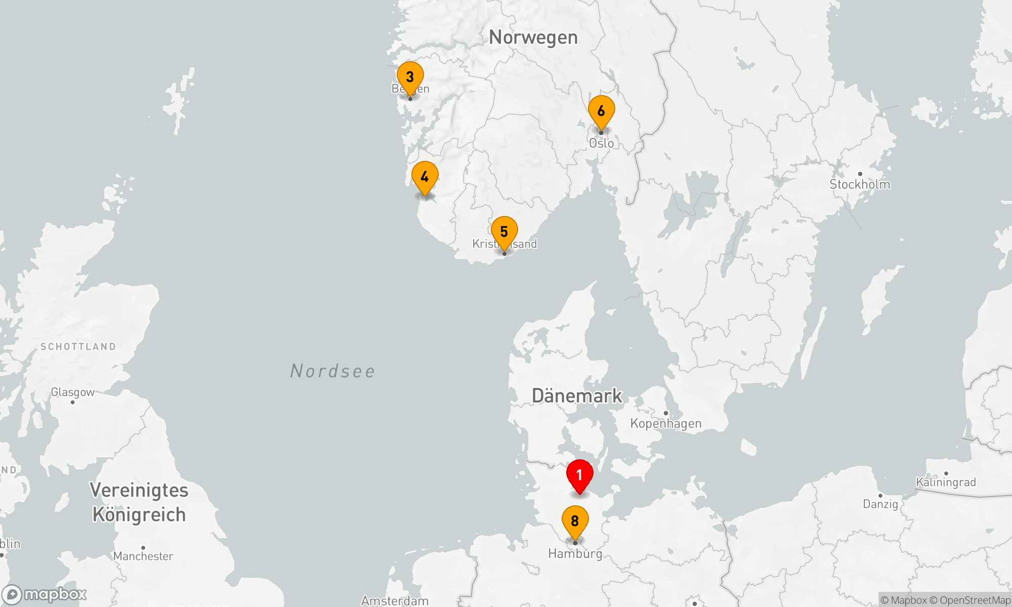 Route 7 Nächte - Vielfalt Norwegens
