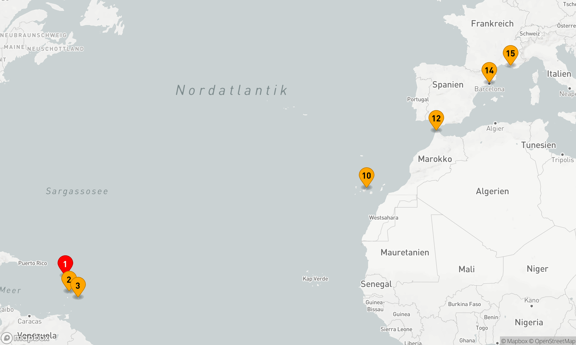 Route 14 Nächte - Von Karibikträumen zu Mittelmeerzauber