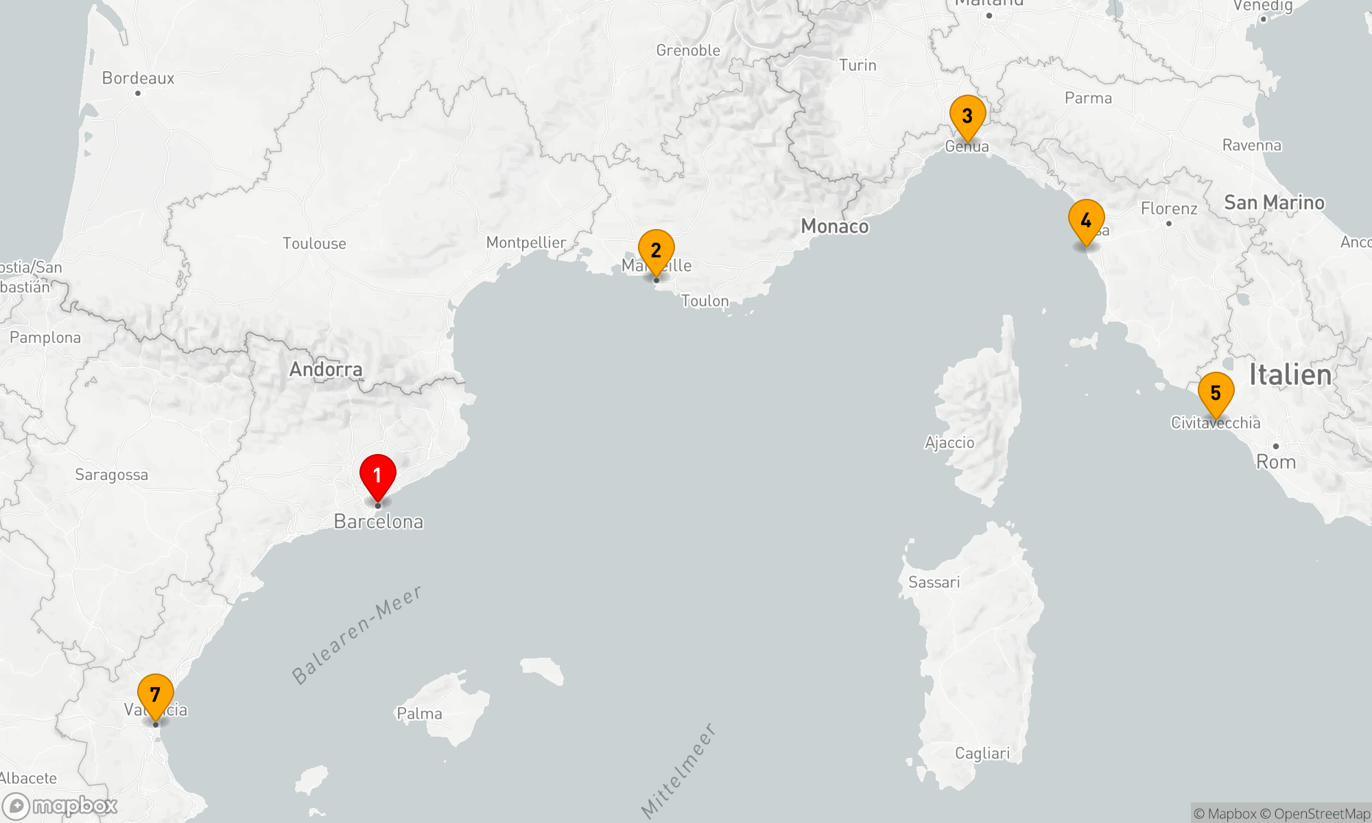 Route 7 Nächte - Mediterrane Entdeckungsreise
