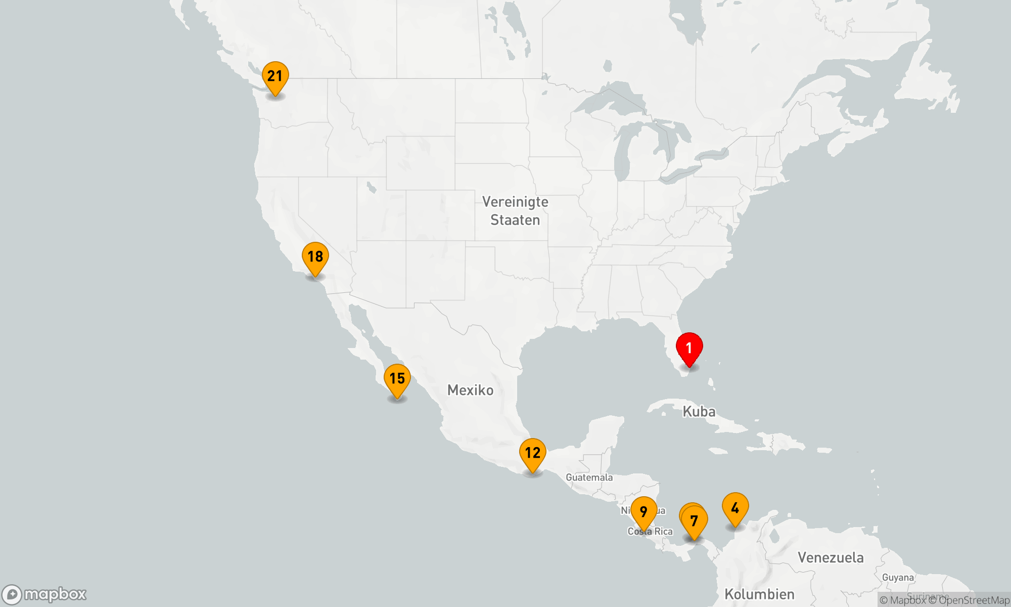 Route 20 Nächte - Mittelamerika - USA (Q611)