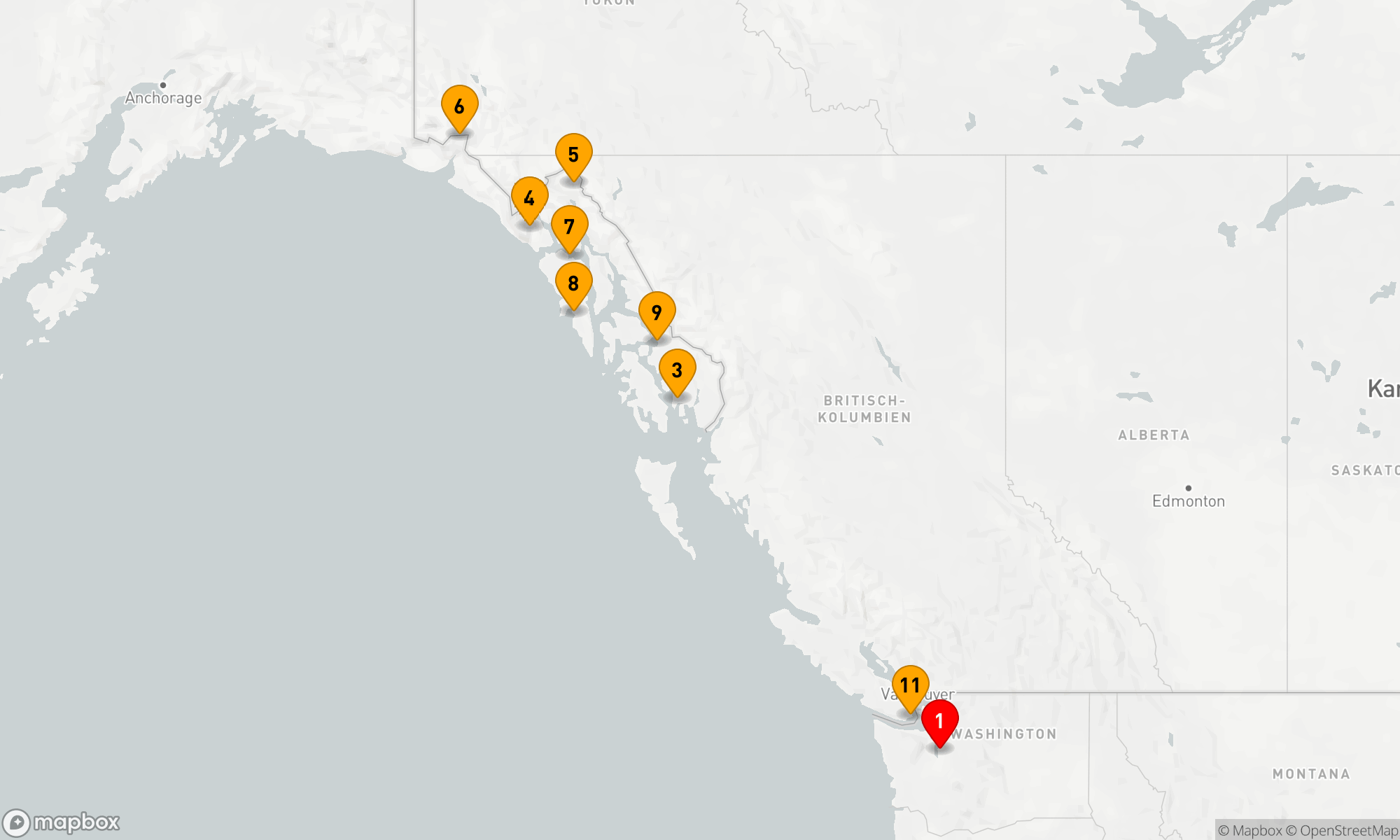 Route 11 Nächte - Alaska (Q619)