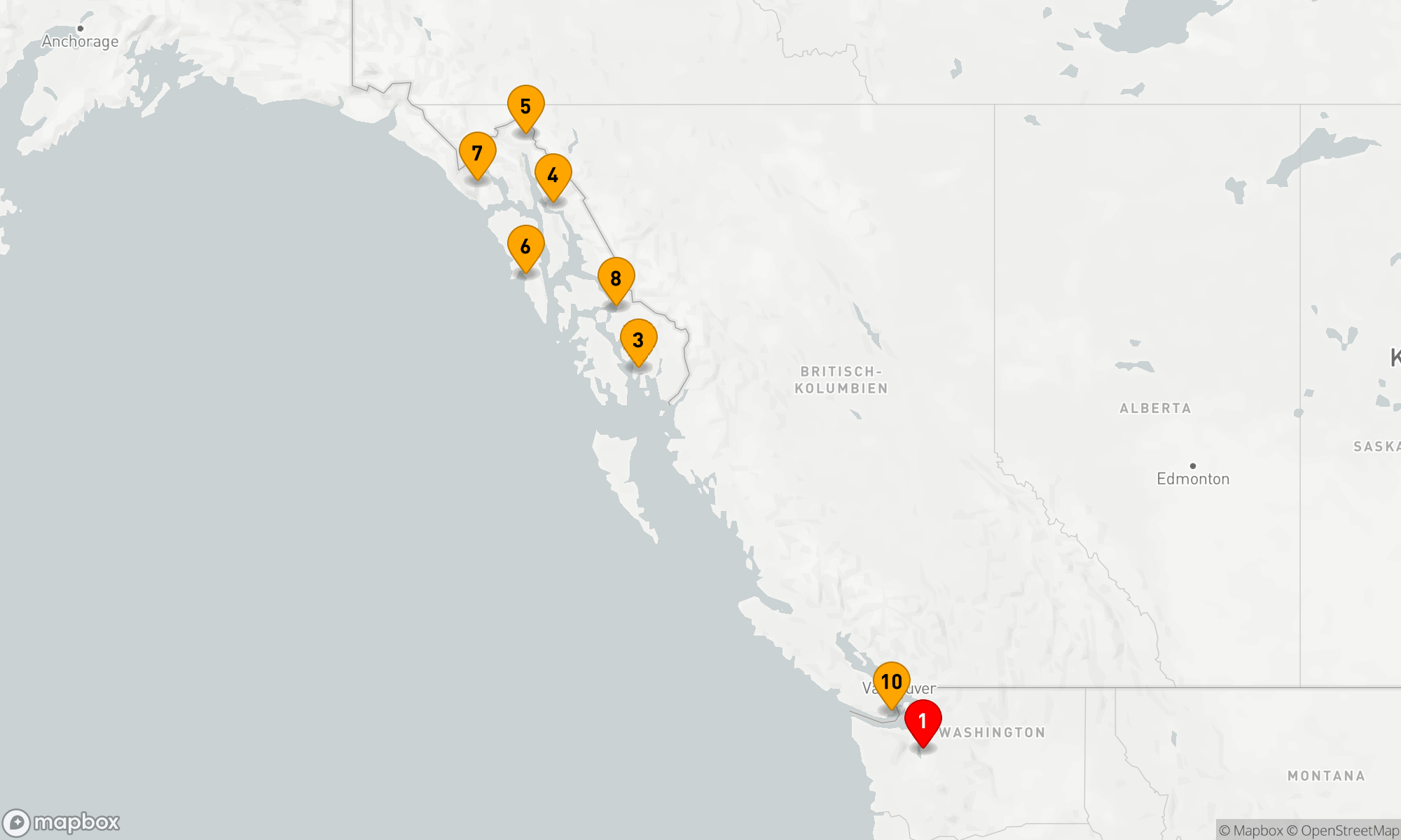 Route 10 Nächte - Alaska (Q622)