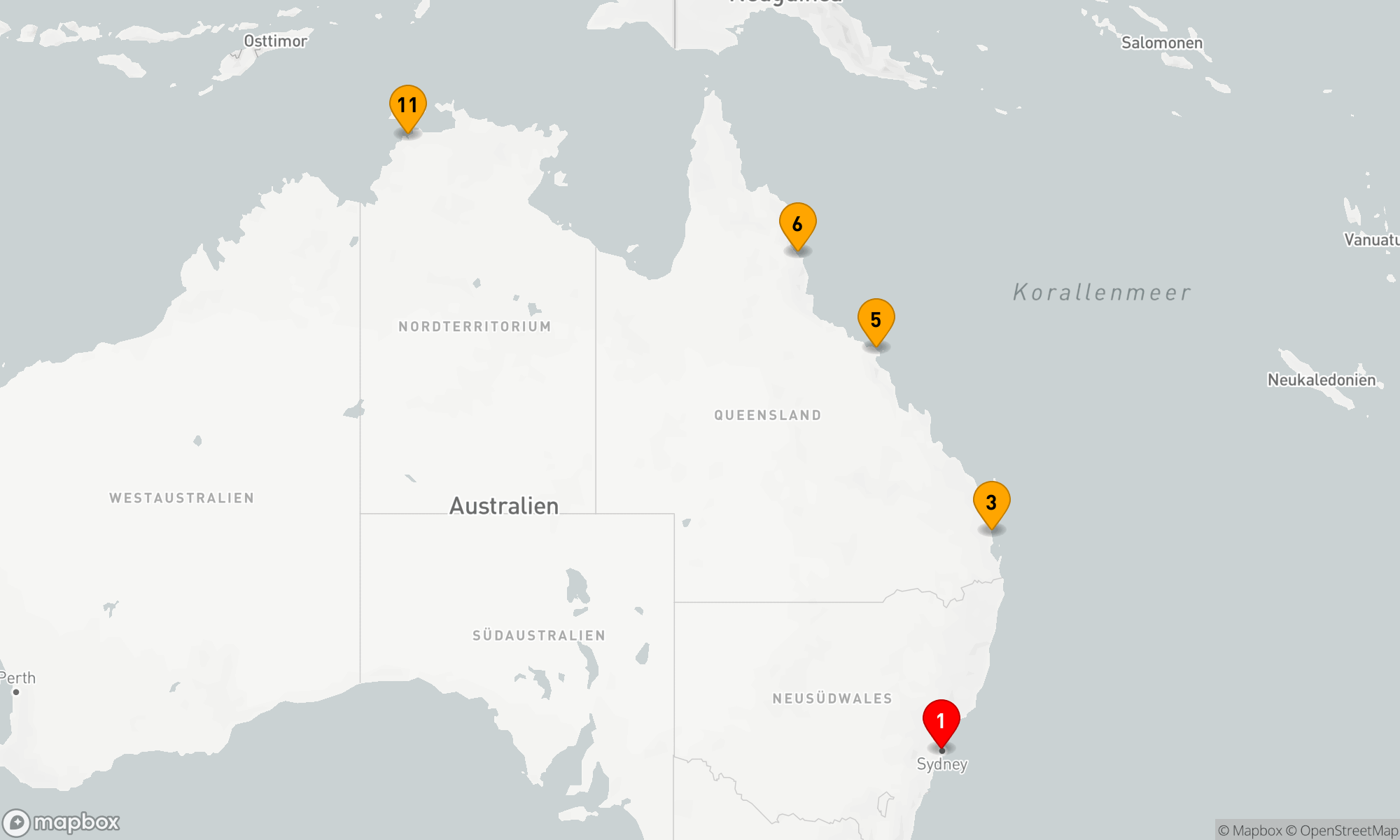 Route 10 Nächte - Australiens Küstenschätze Abenteuer