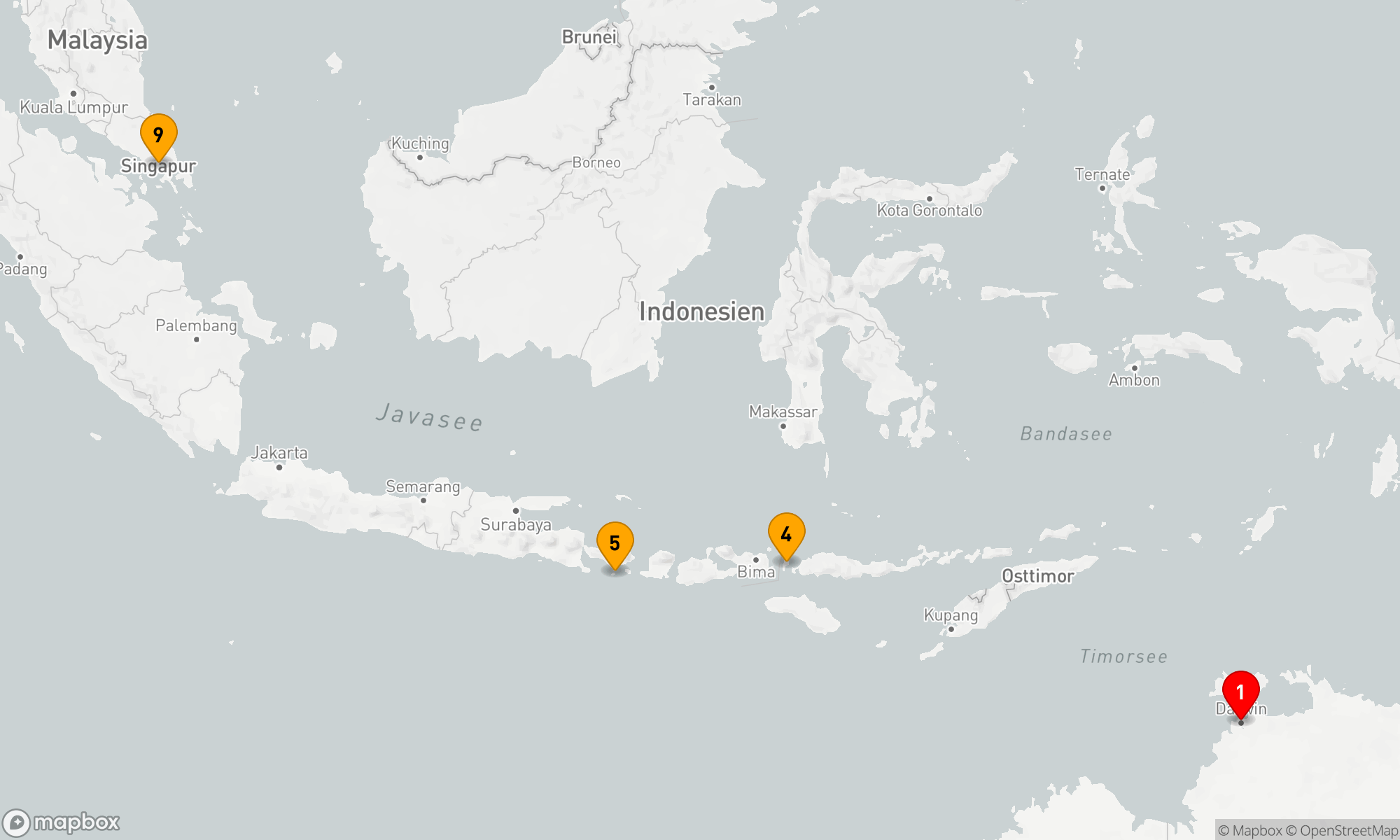 Route 8 Nächte - Indonesische Inselabenteuer und Stadtmetropolen