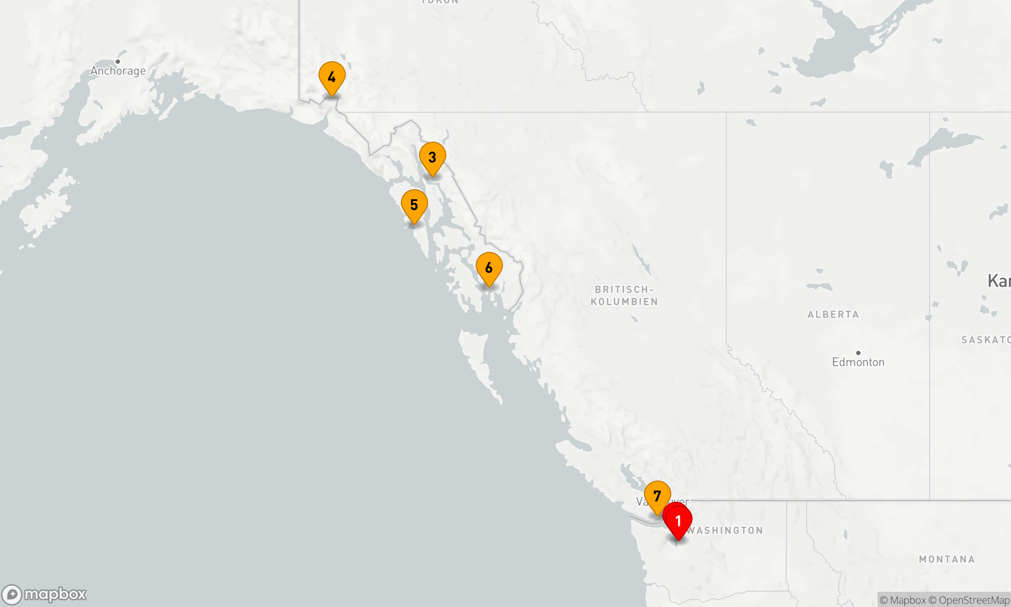 Route 7 Nächte - ALASKA-ENTDECKER