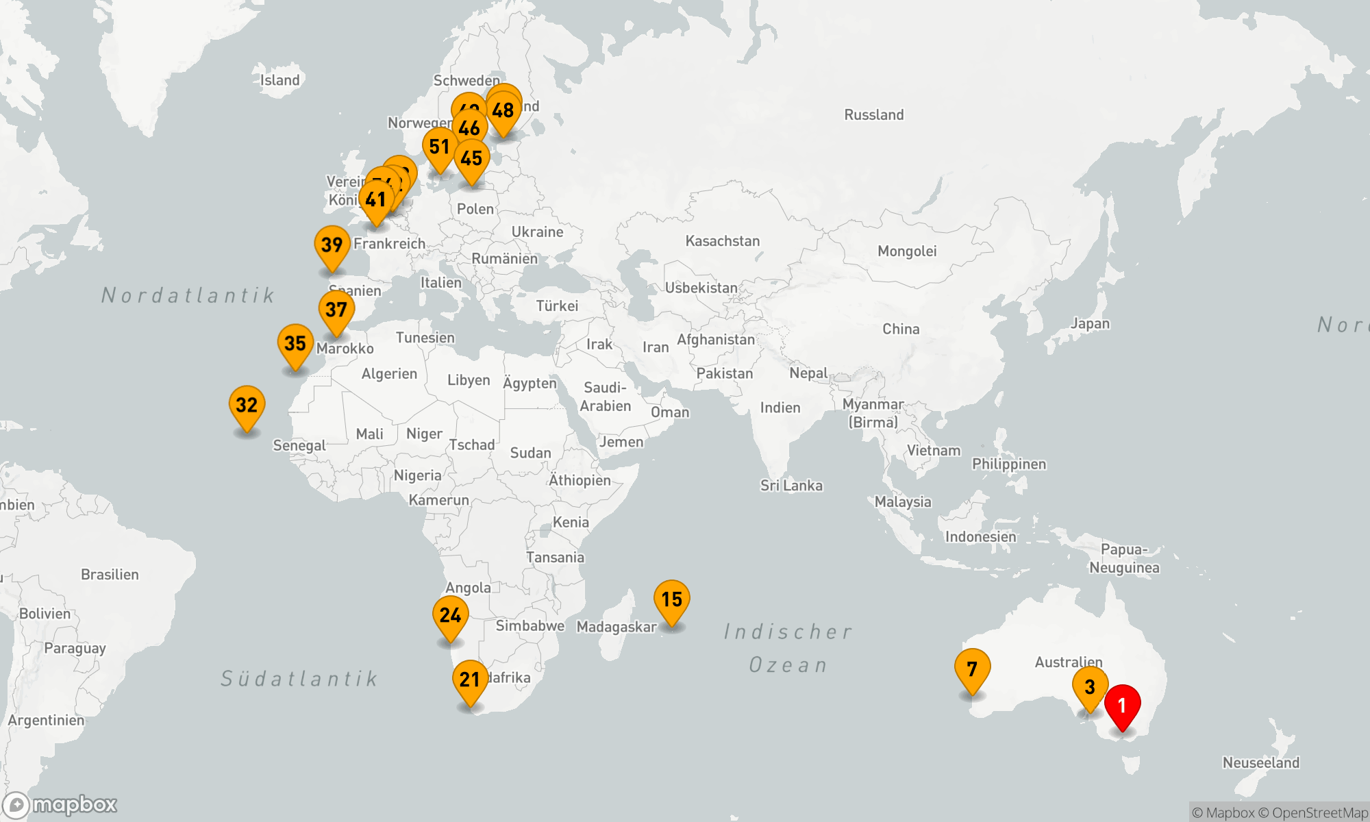 Route 53 Nächte - Weltweite Kreuzfahrtlinie - Melbourne nach London (Dover)