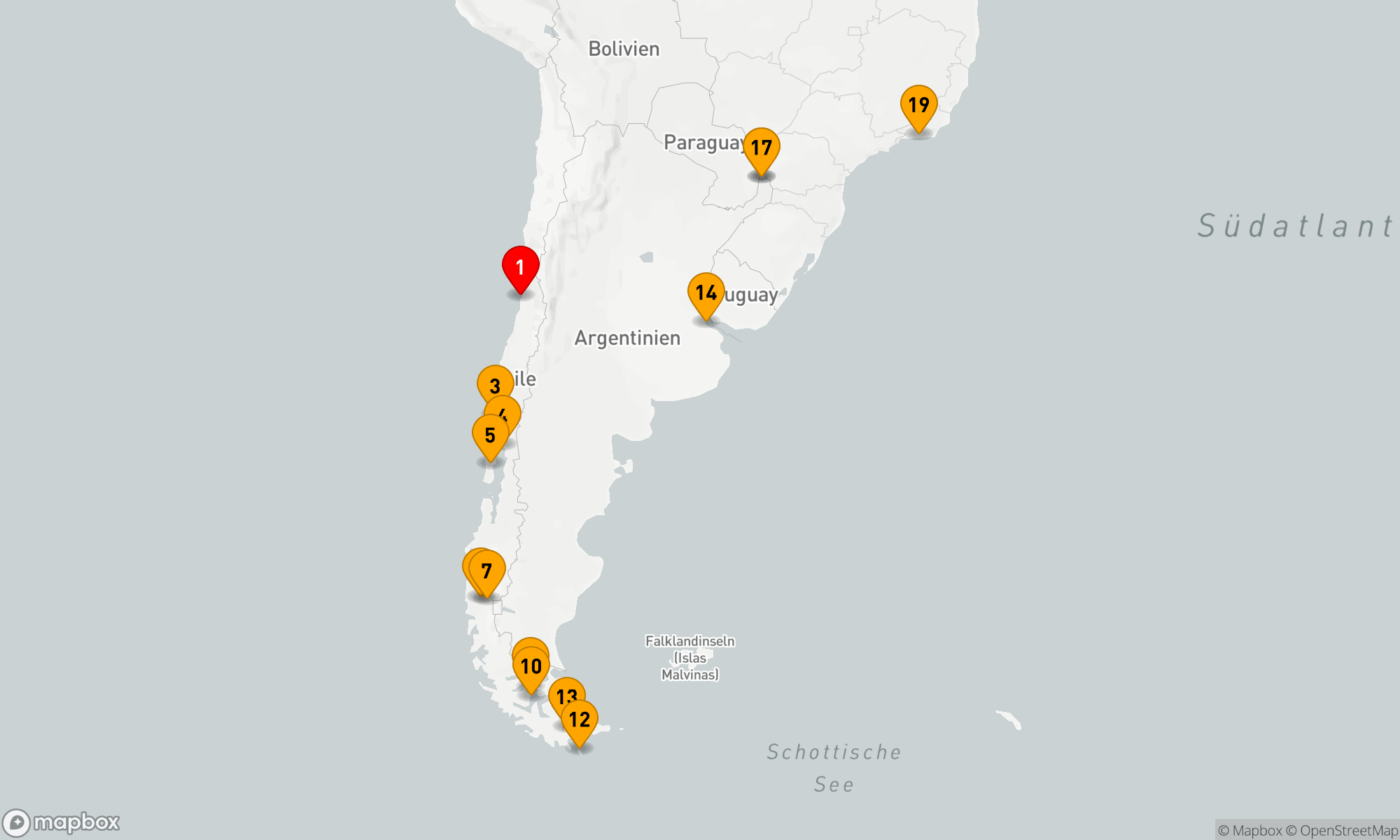 Route 21 Nächte - Schätze Südamerikas mit Chilenischen Fjorden - Kreuzfahrt & Landreise