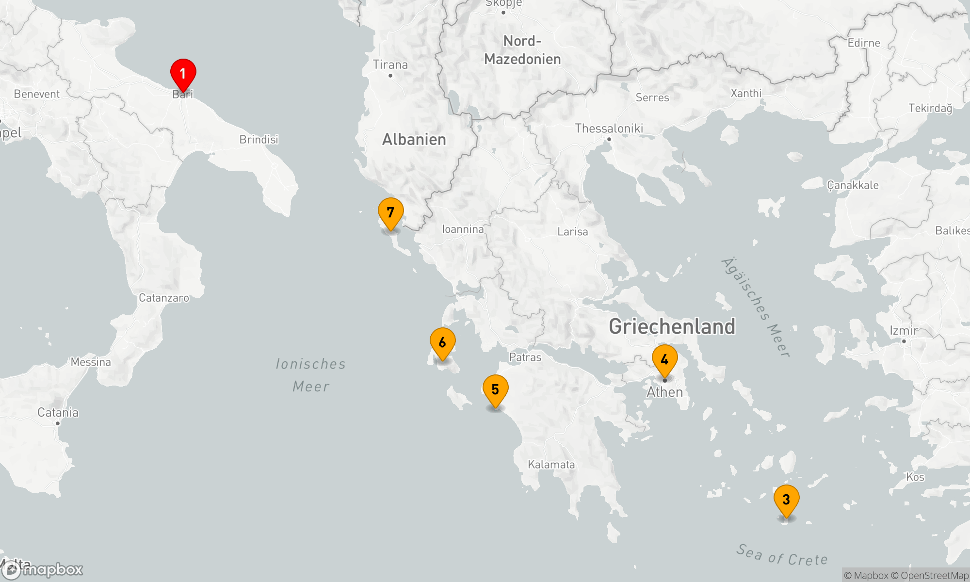 Route 7 Nächte - Ionische Klassik und Ägäische Schätze Abenteuer