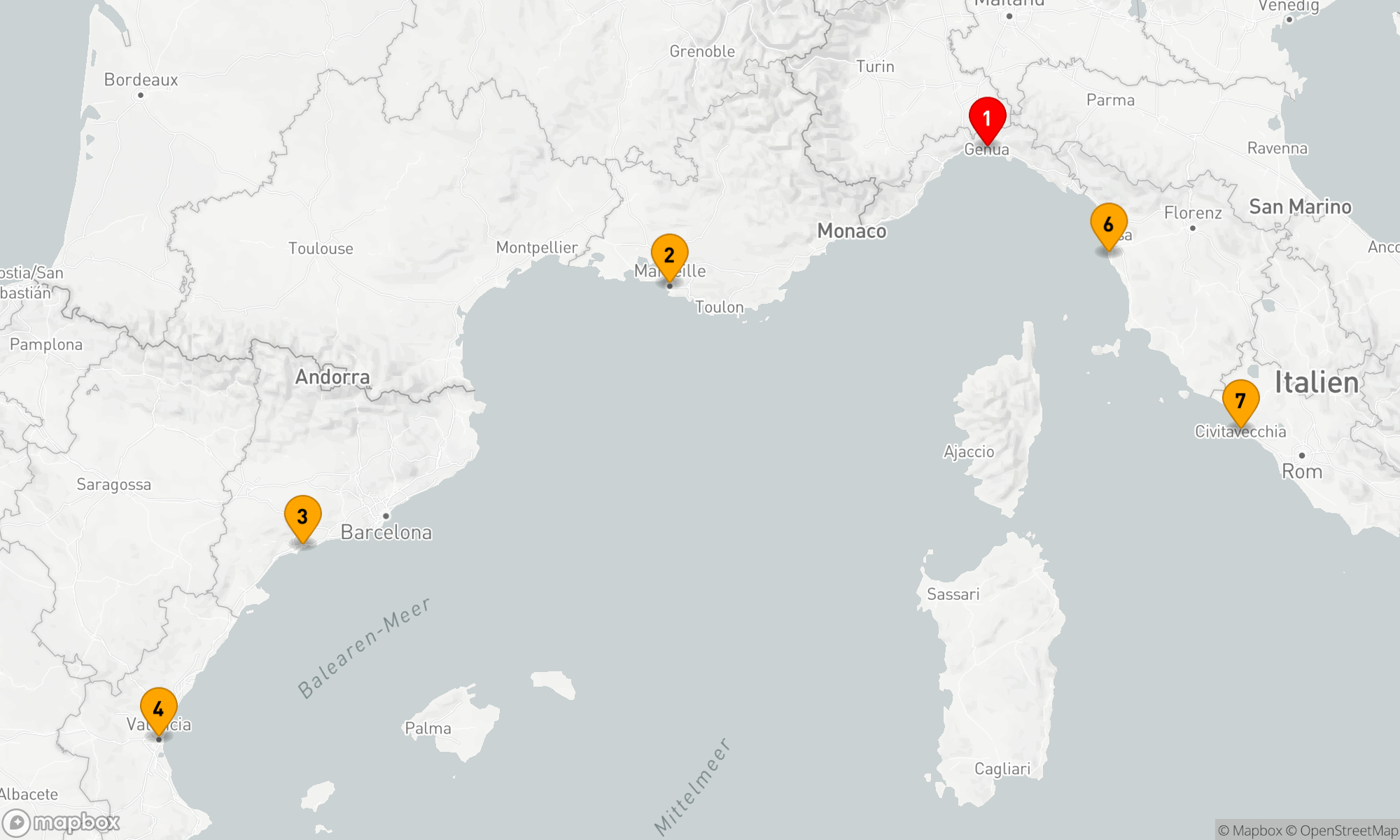Route 7 Nächte - Mediterrane Entdeckungsreise