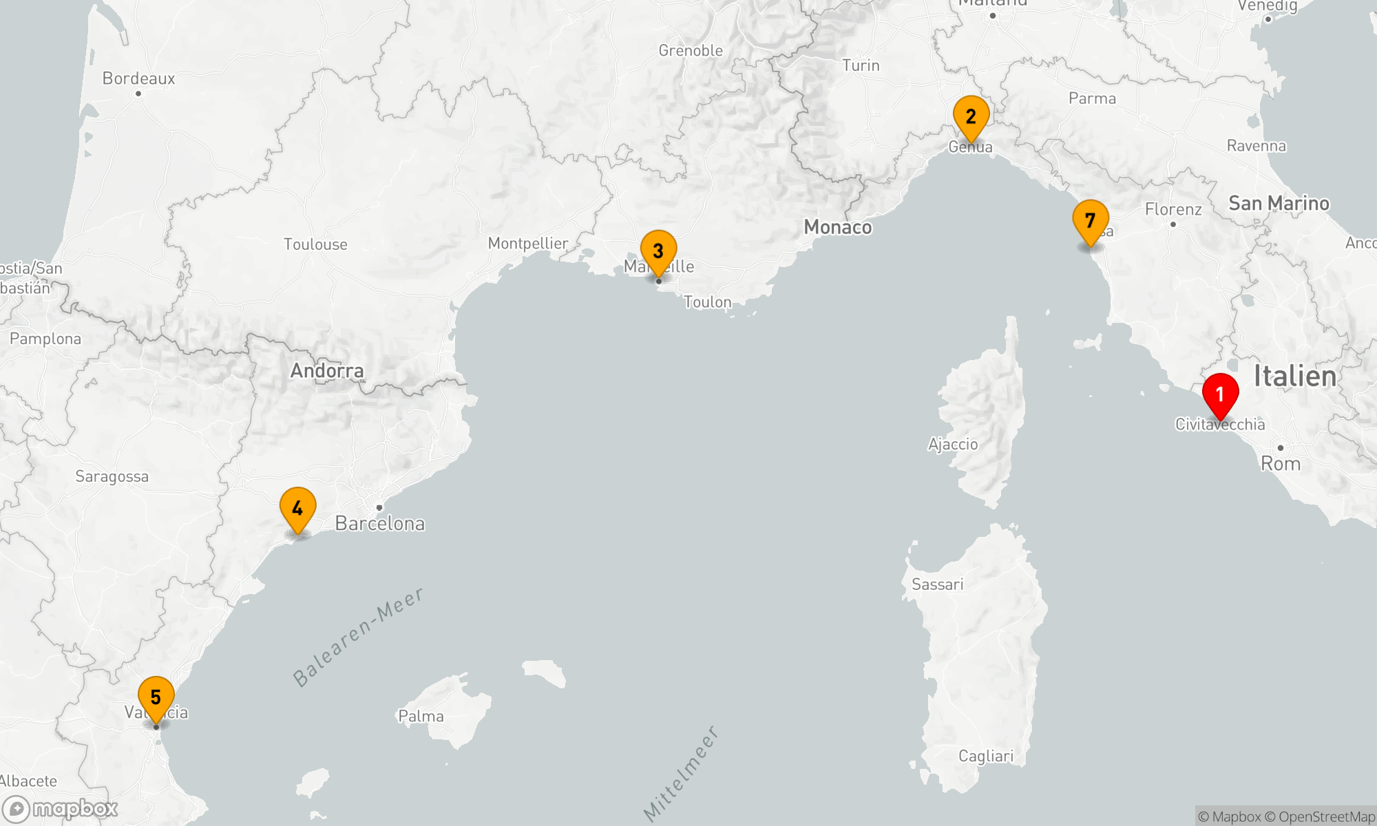 Route 7 Nächte - Mediterrane Entdeckungsreise