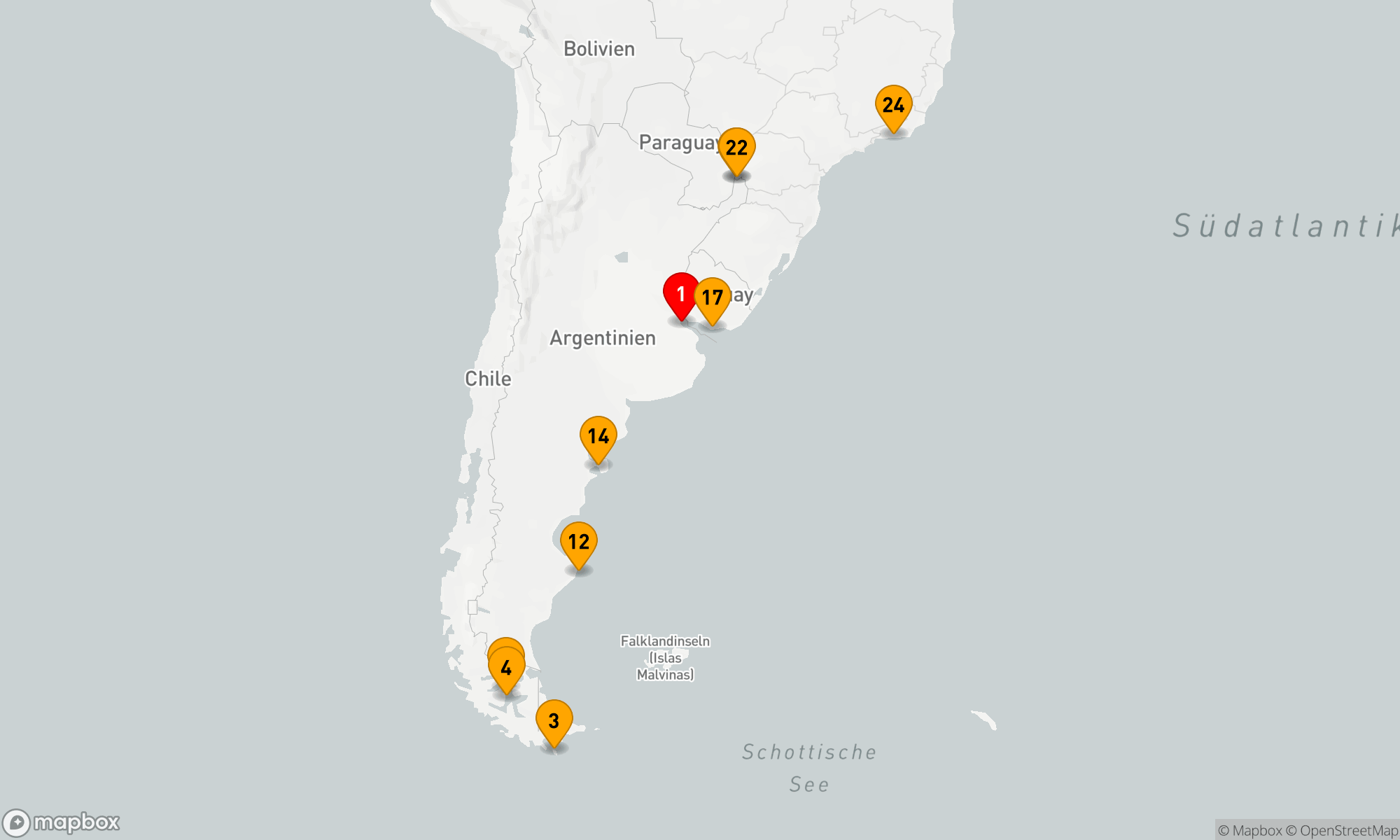 Route 26 Nächte - Schätze Südamerikas: Chilenische Fjorde bis zu den Iguazu-Fällen - Kreuzfahrt & Landreise