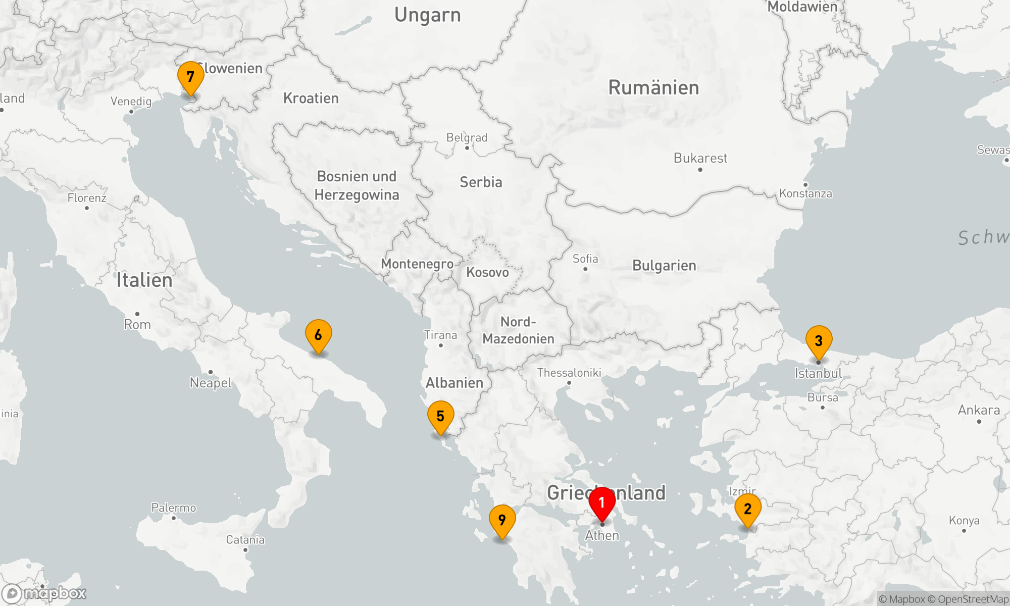 Route 9 Nächte - Odyssee der Kulturen und Küsten