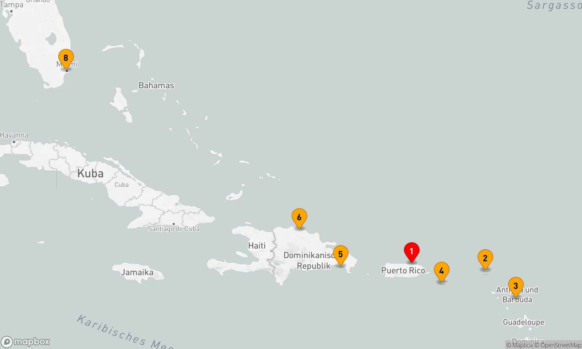 Route 7 Nächte - Karibische Küstenzauber: Von Palmen zu Metropolen