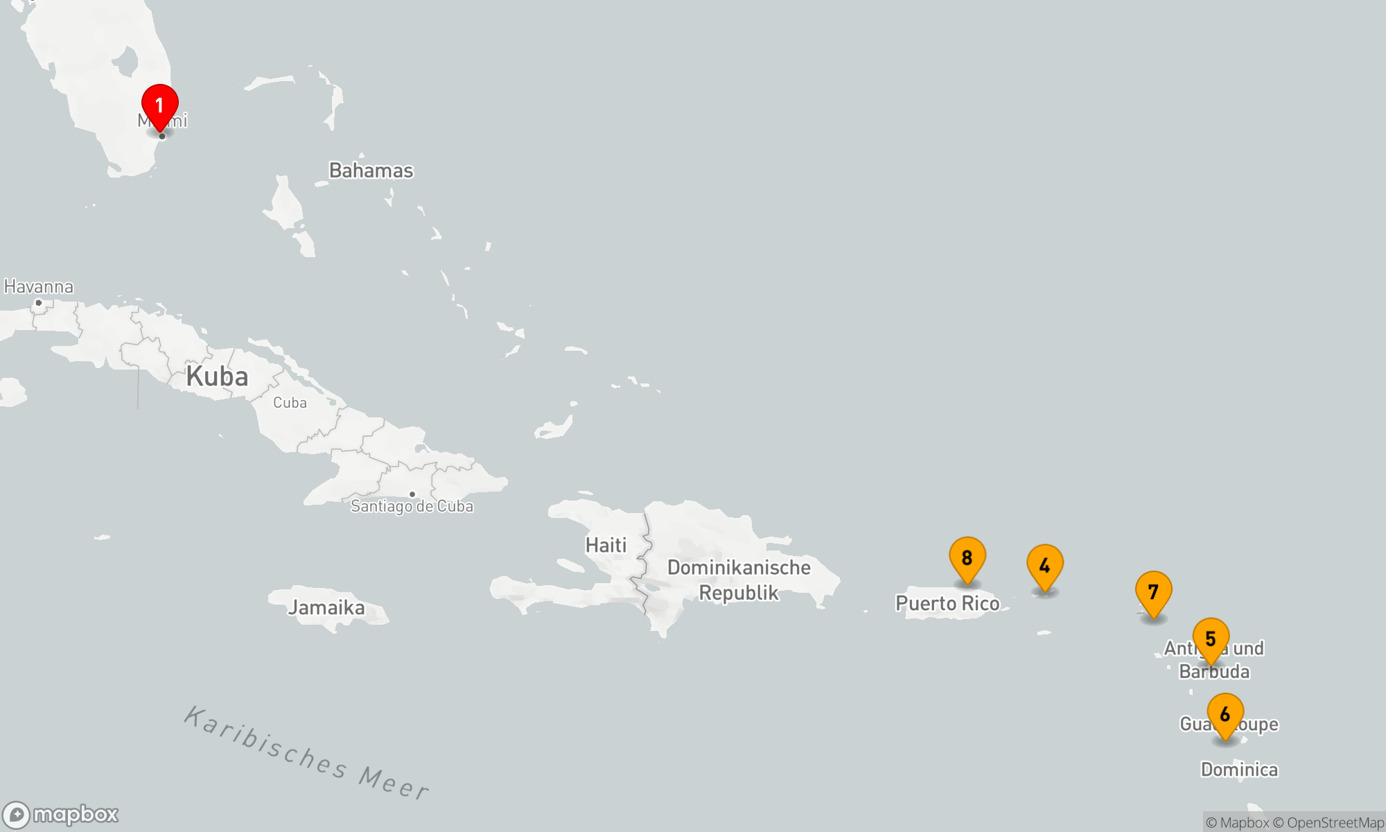 Route 7 Nächte - Karibische Entdeckungsreise