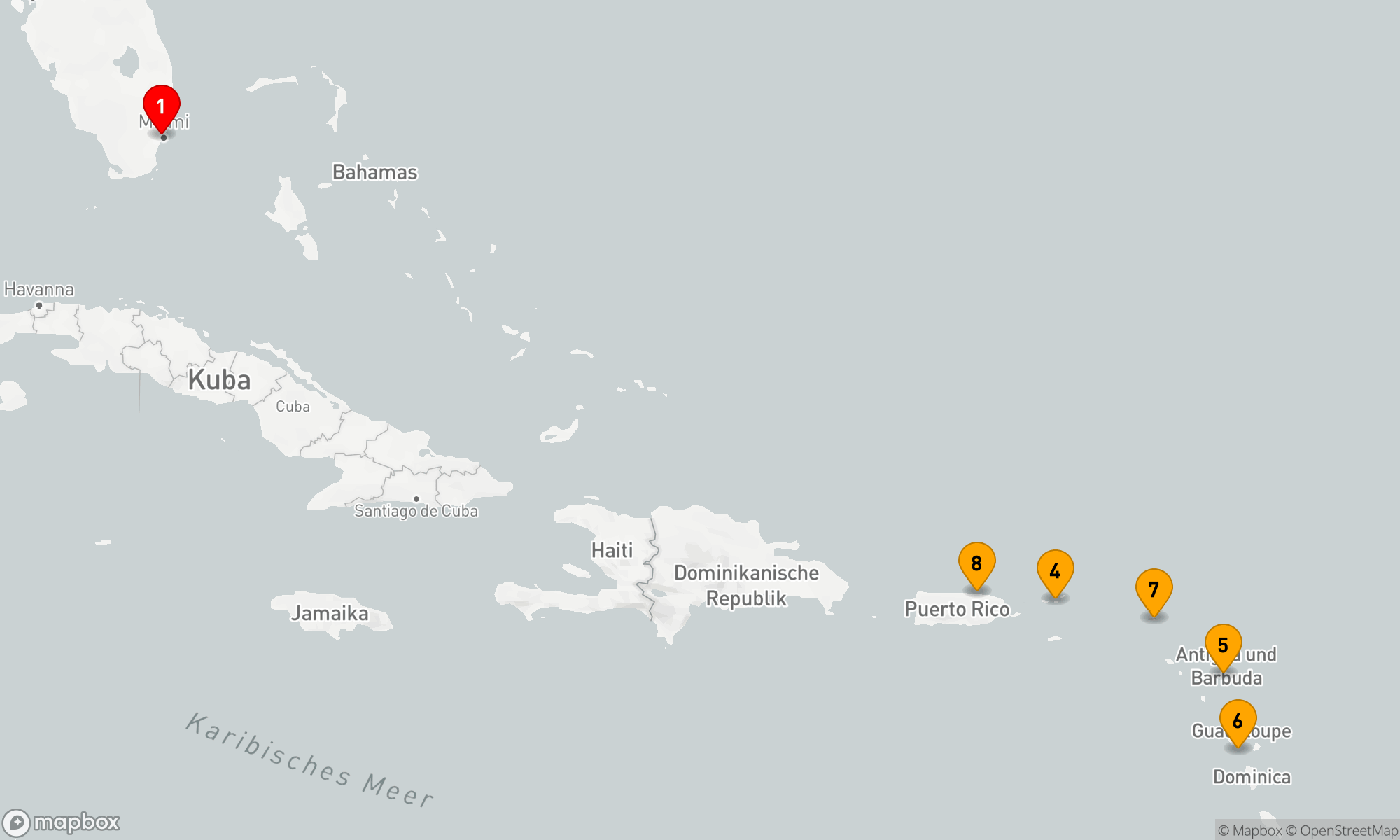 Route 7 Nächte - Karibische Entdeckungsreise