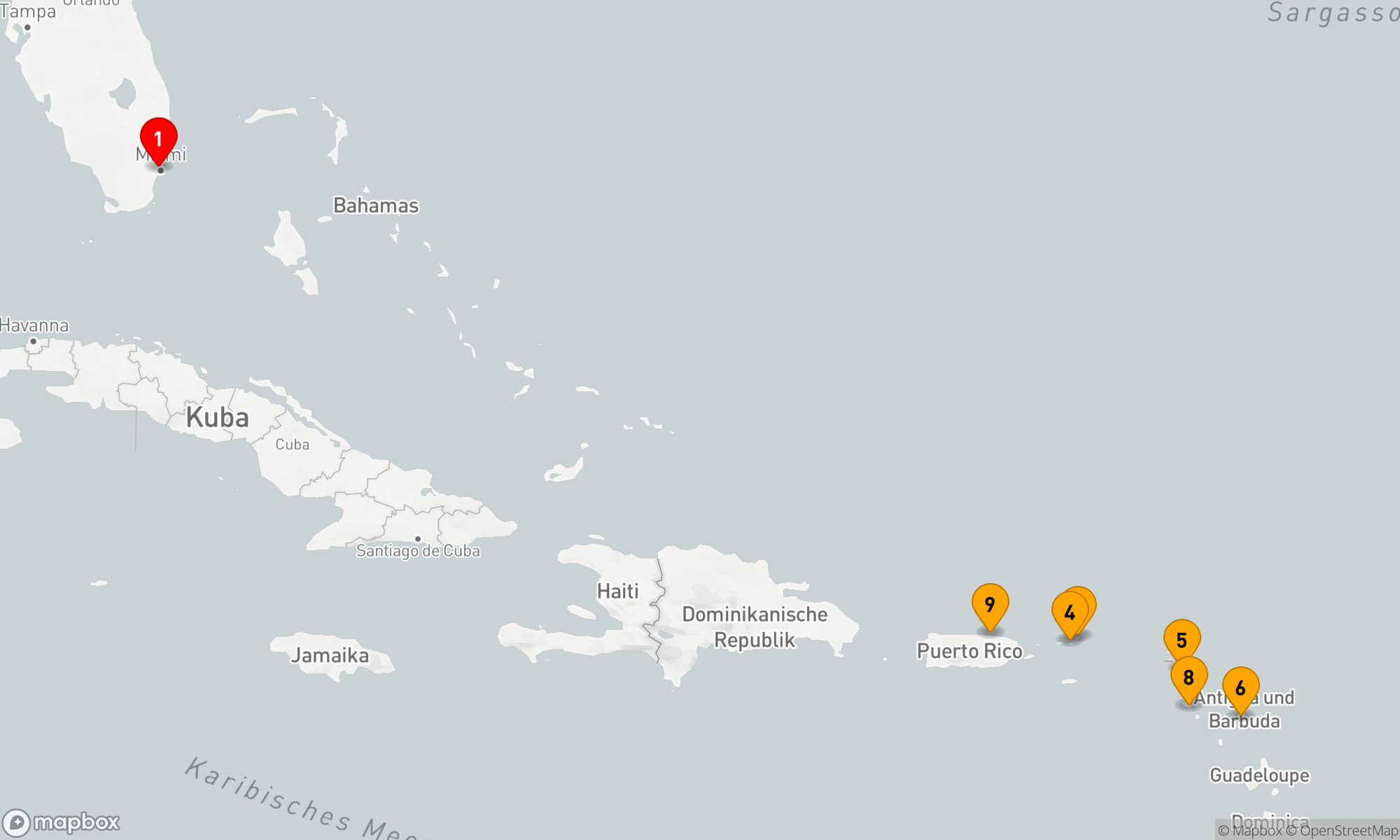 Route 8 Nächte - Entdeckungsreise der Karibischen Vielfalt