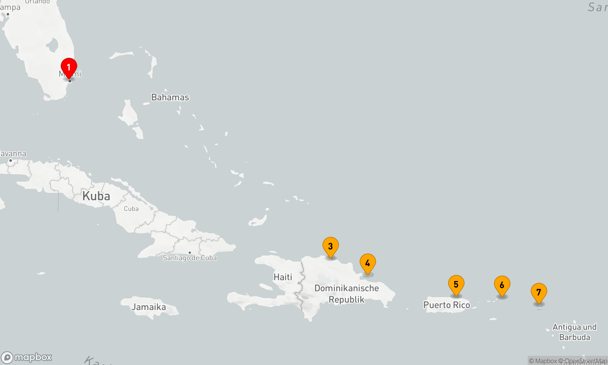 Route 9 Nächte - Karibische Entdeckungsreise: Miami bis Gatúnsee und zurück