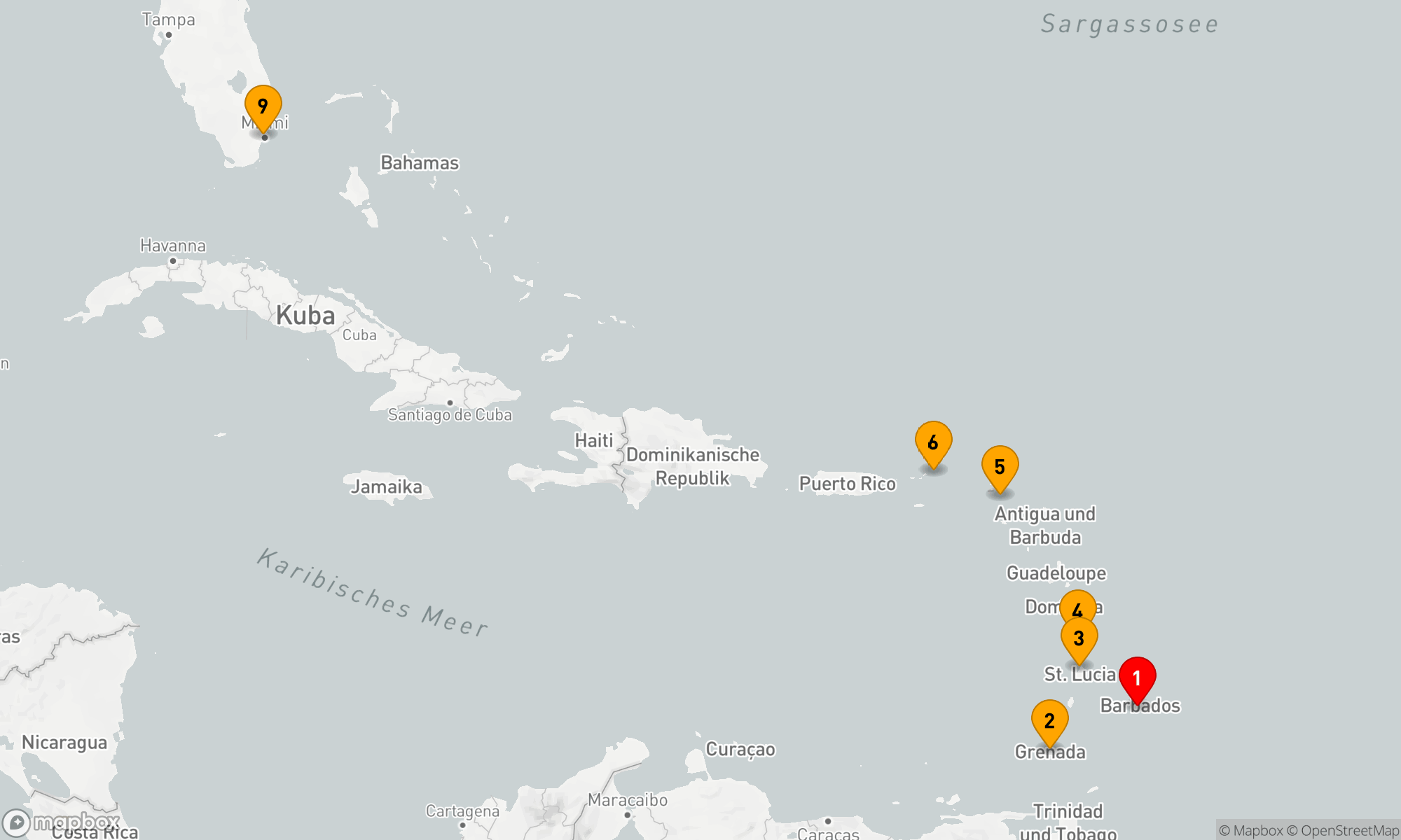 Route 8 Nächte - Karibische Entdeckungsreise: Von Inselträumen zu Küstenmetropolen